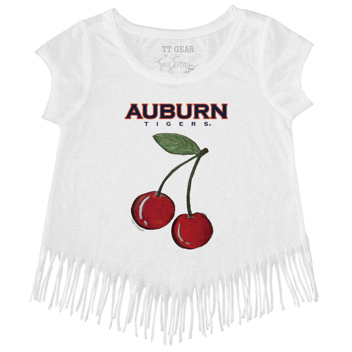 Auburn Tigers Cherry Fringe Tee