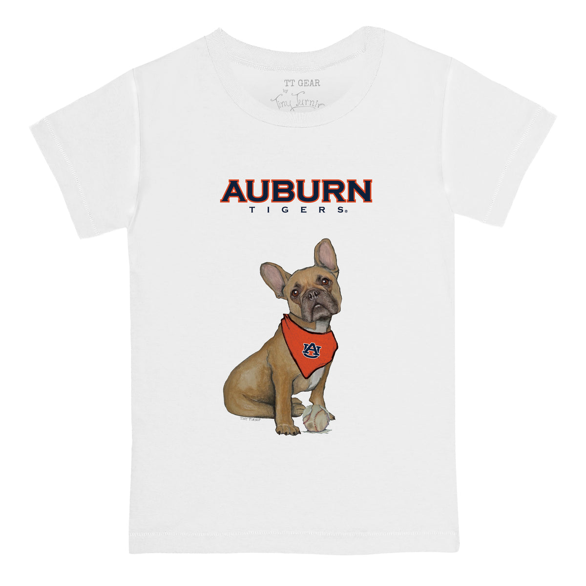 Auburn Tigers French Bulldog Tee Shirt