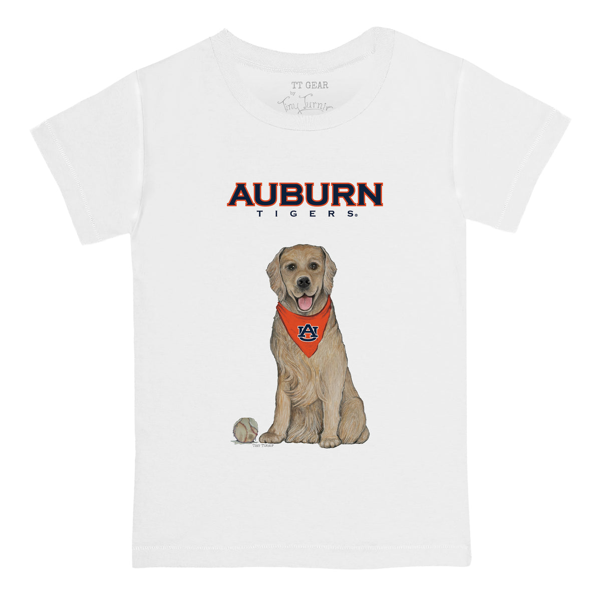 Auburn Tigers Golden Retriever Tee Shirt