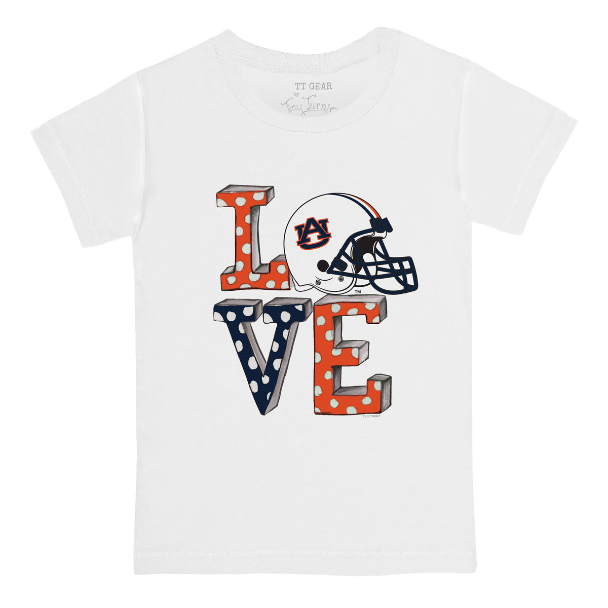Auburn Tigers Love Tee Shirt