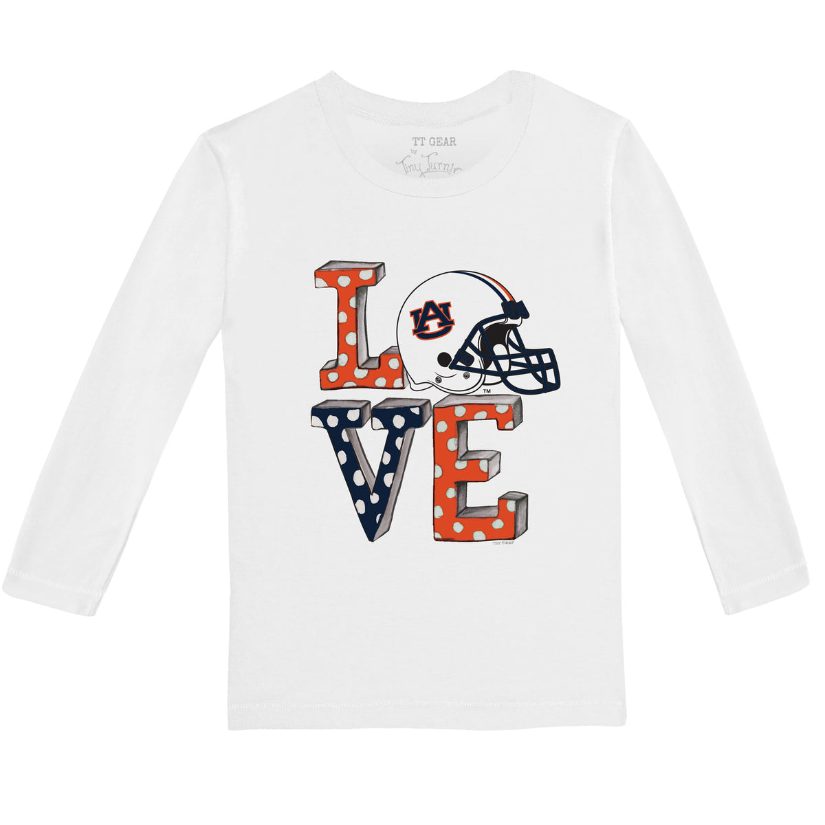 Auburn Tigers Love Long-Sleeve Tee Shirt