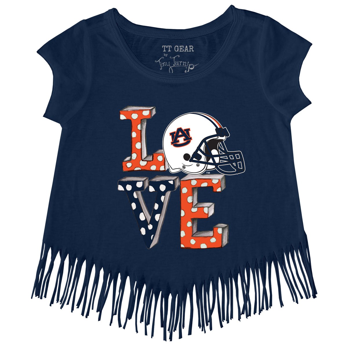 Auburn Tigers Love Fringe Tee
