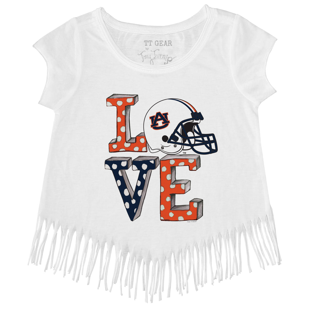 Auburn Tigers Love Fringe Tee
