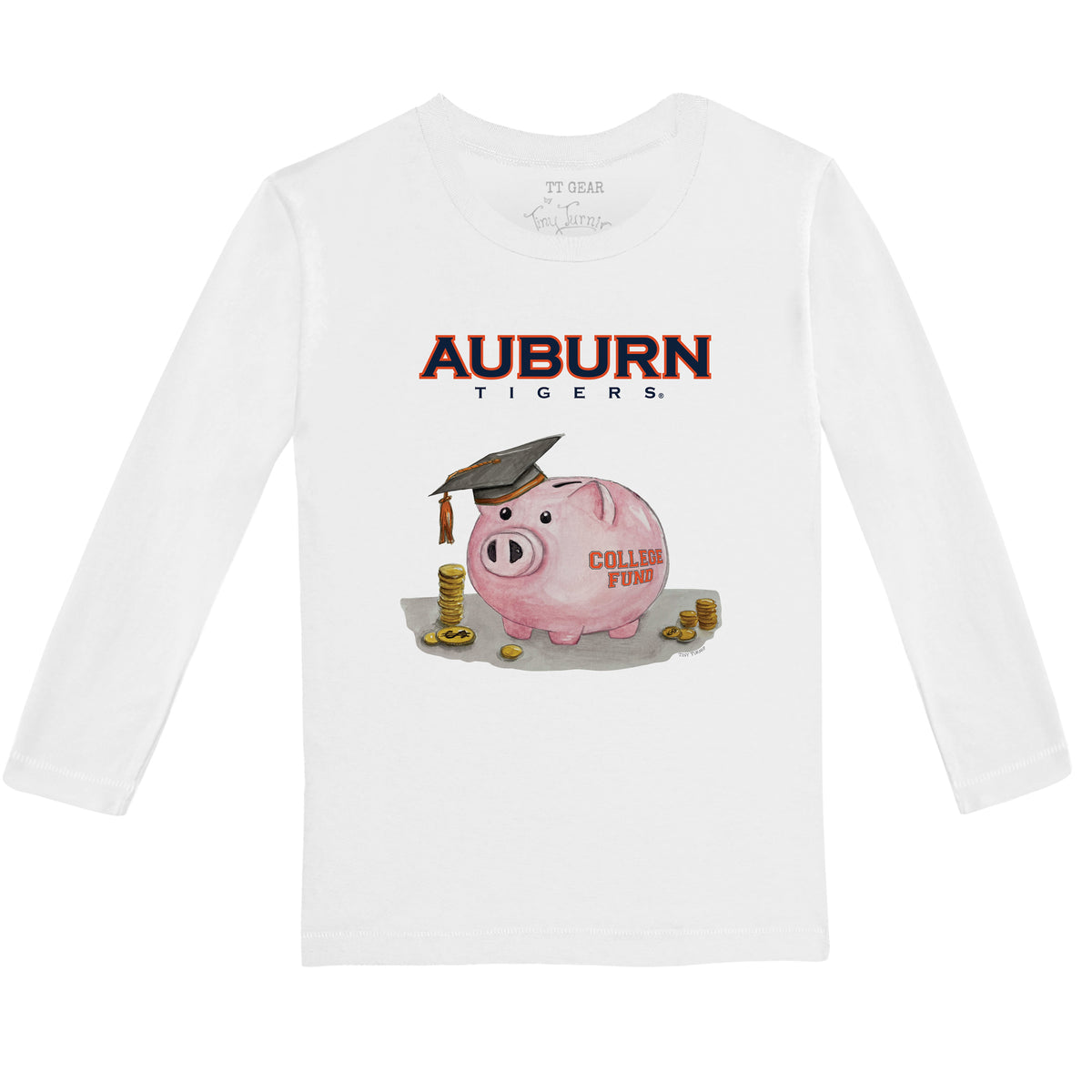 Auburn Tigers Piggy Long-Sleeve Tee Shirt