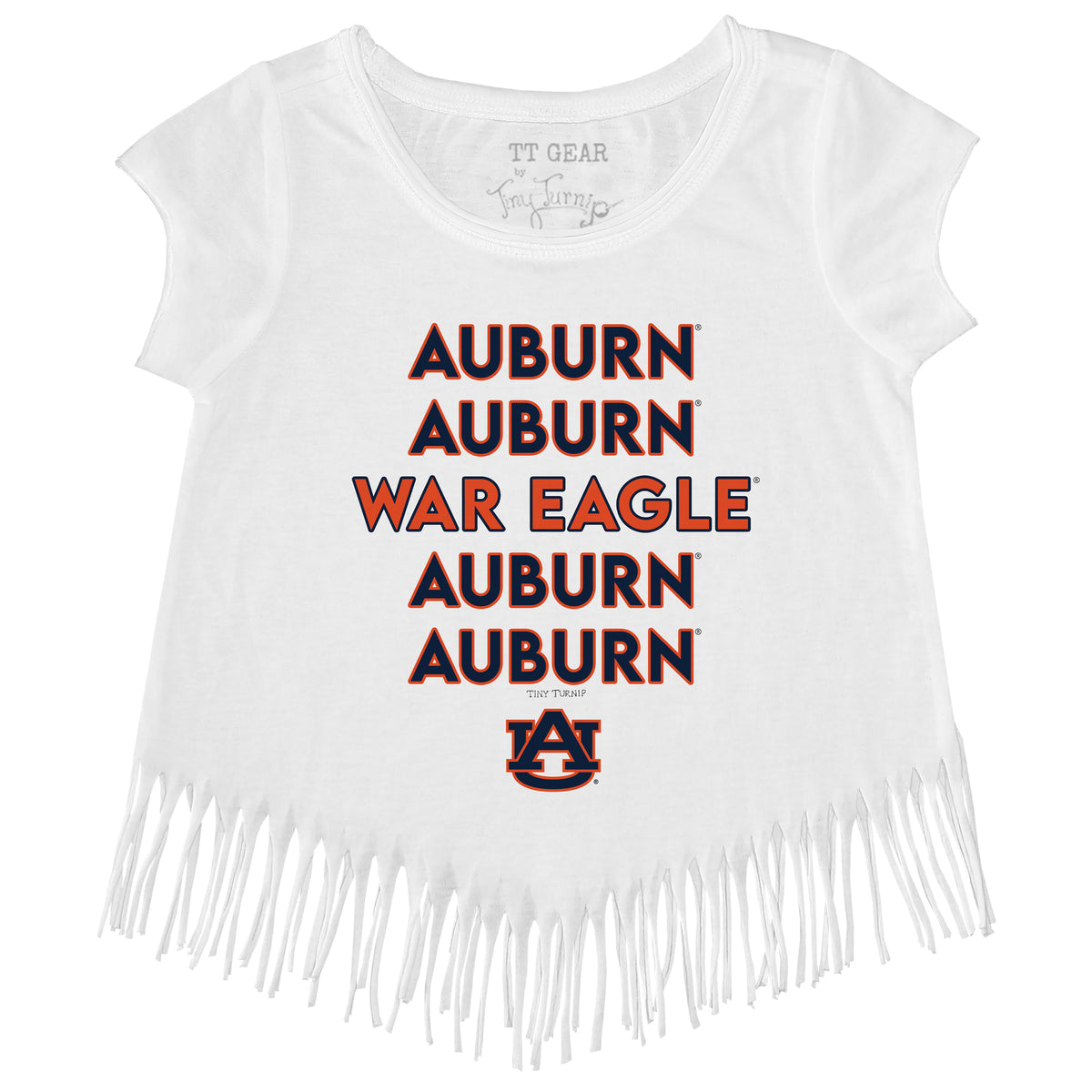 Auburn Tigers Stacked Fringe Tee