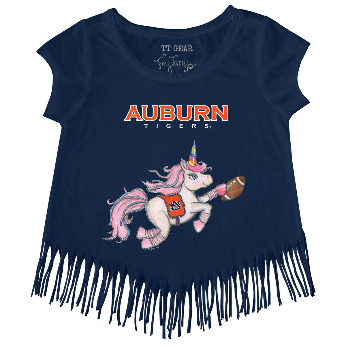 Auburn Tigers Unicorn Fringe Tee
