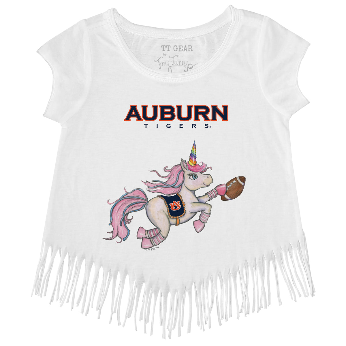 Auburn Tigers Unicorn Fringe Tee
