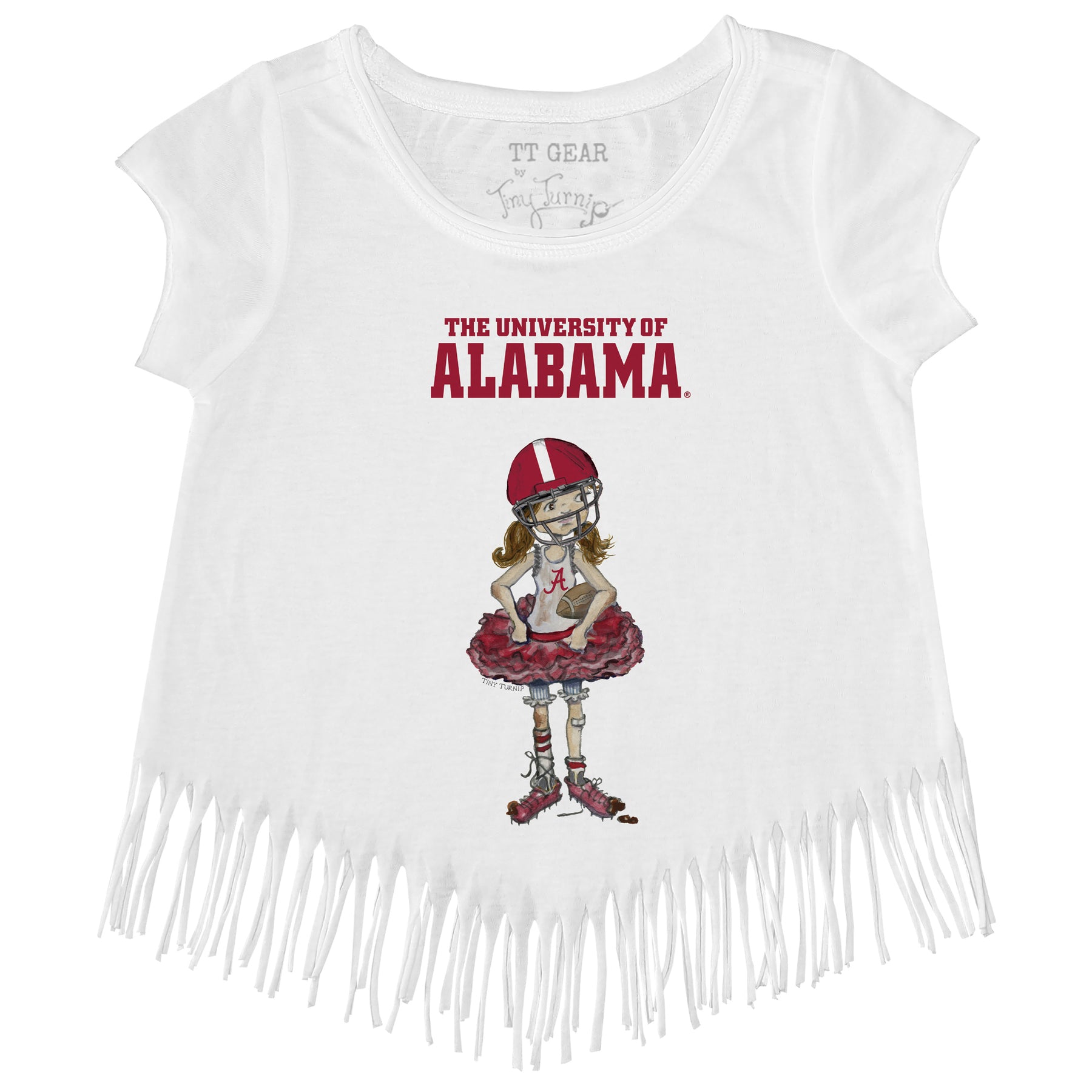 Alabama Crimson Tide Babes Fringe Tee