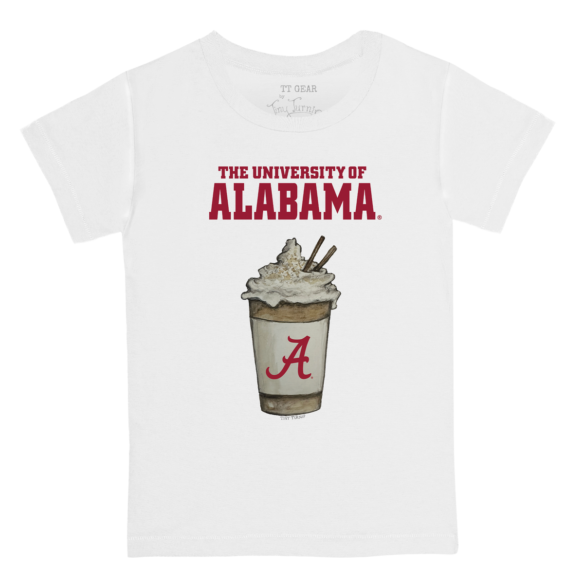 Alabama Crimson Tide Latte Kid's Tee Shirt