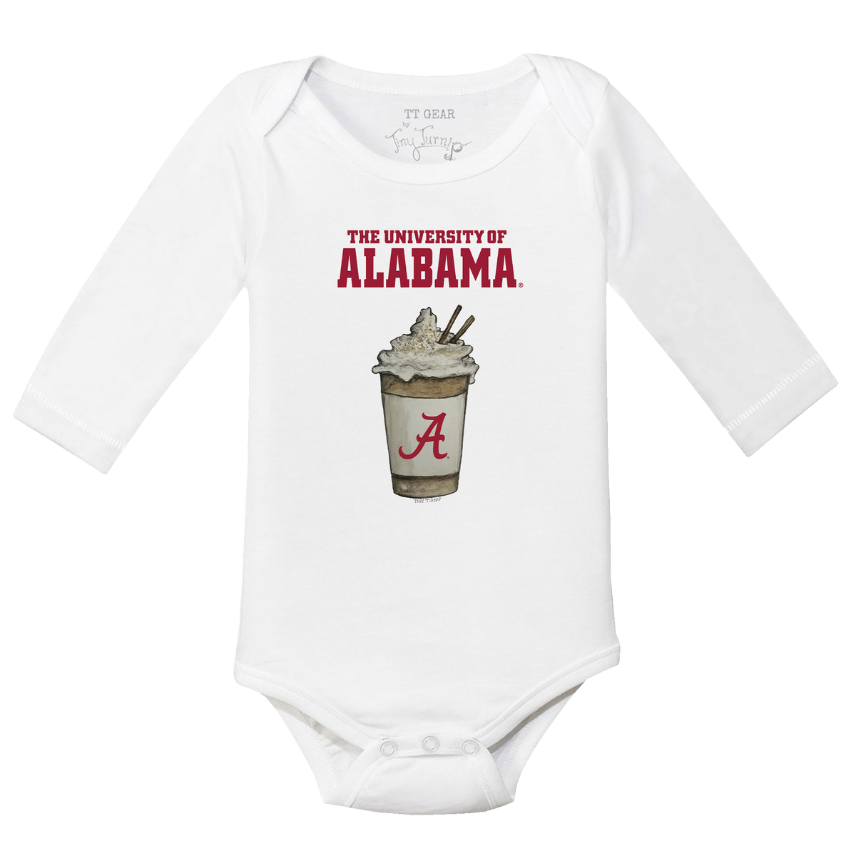 Alabama Crimson Tide Latte Long Sleeve Snapper