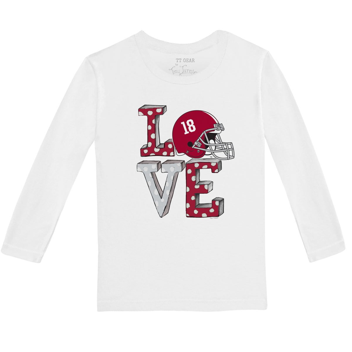Alabama Crimson Tide Love Long-Sleeve Tee Shirt