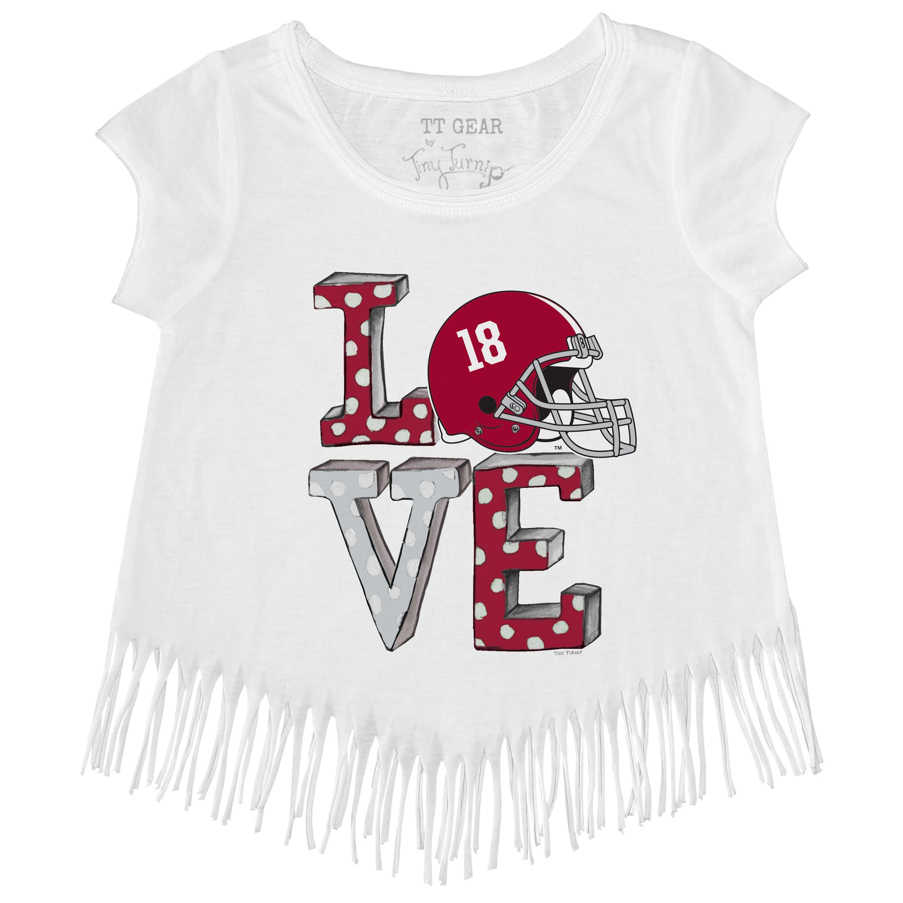 Alabama Crimson Tide Love Fringe Tee