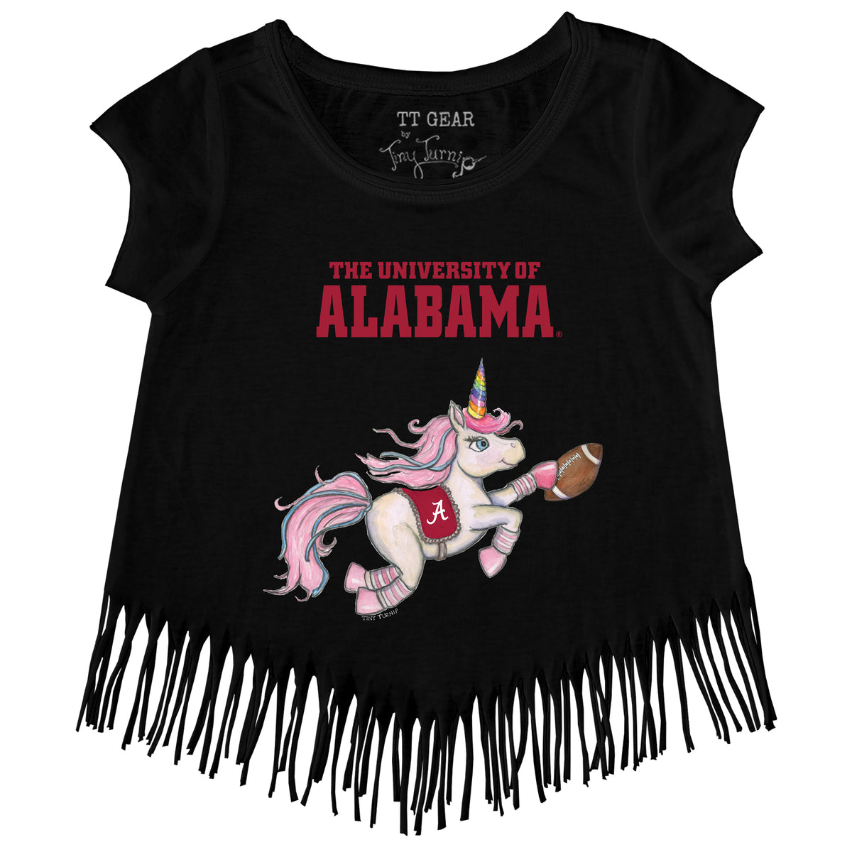 Alabama Crimson Tide Unicorn Fringe Tee