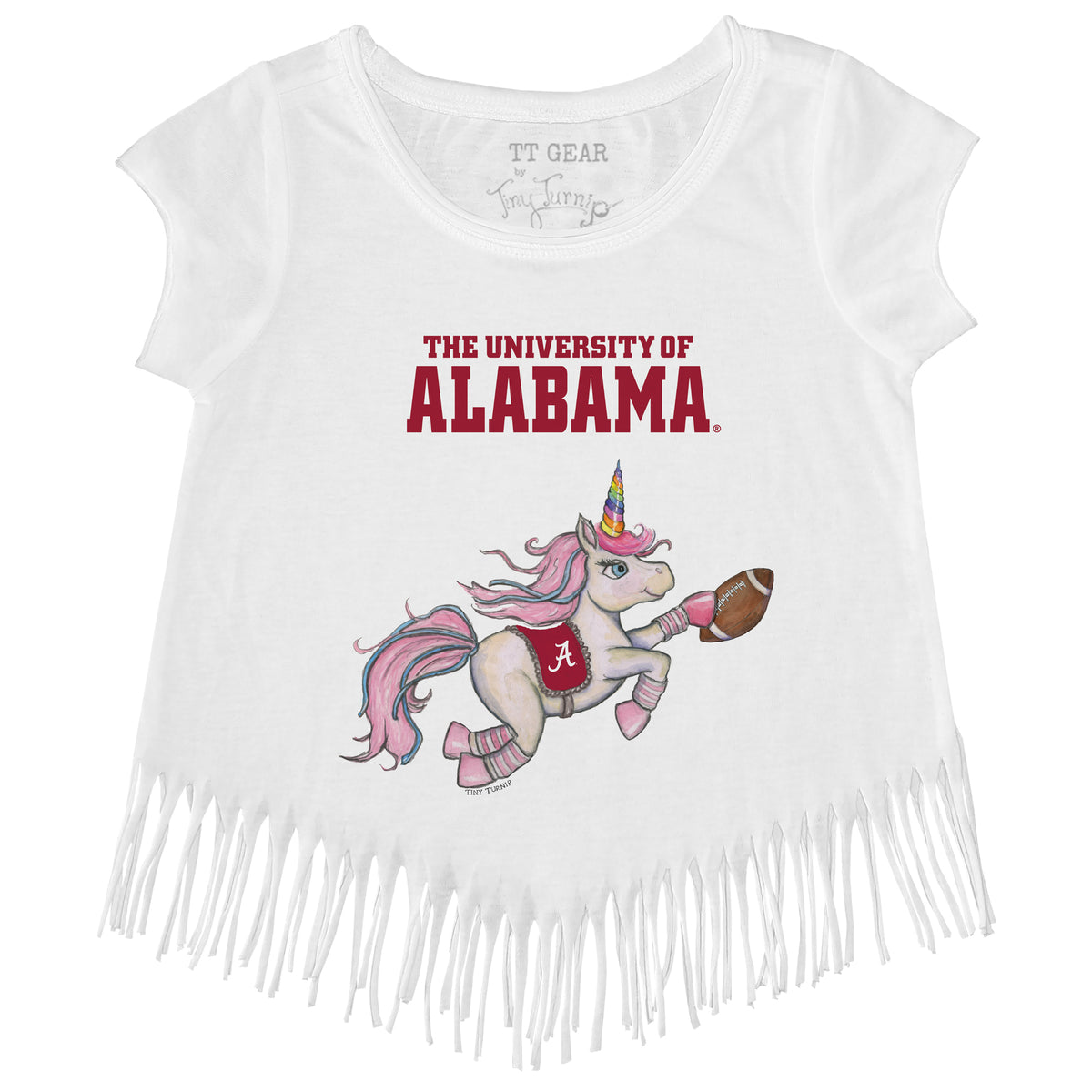 Alabama Crimson Tide Unicorn Fringe Tee