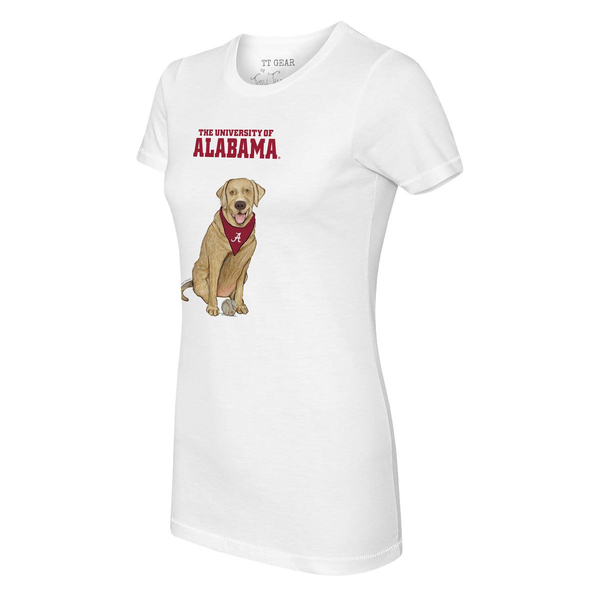 Alabama Crimson Tide Yellow Labrador Retriever Tee Shirt