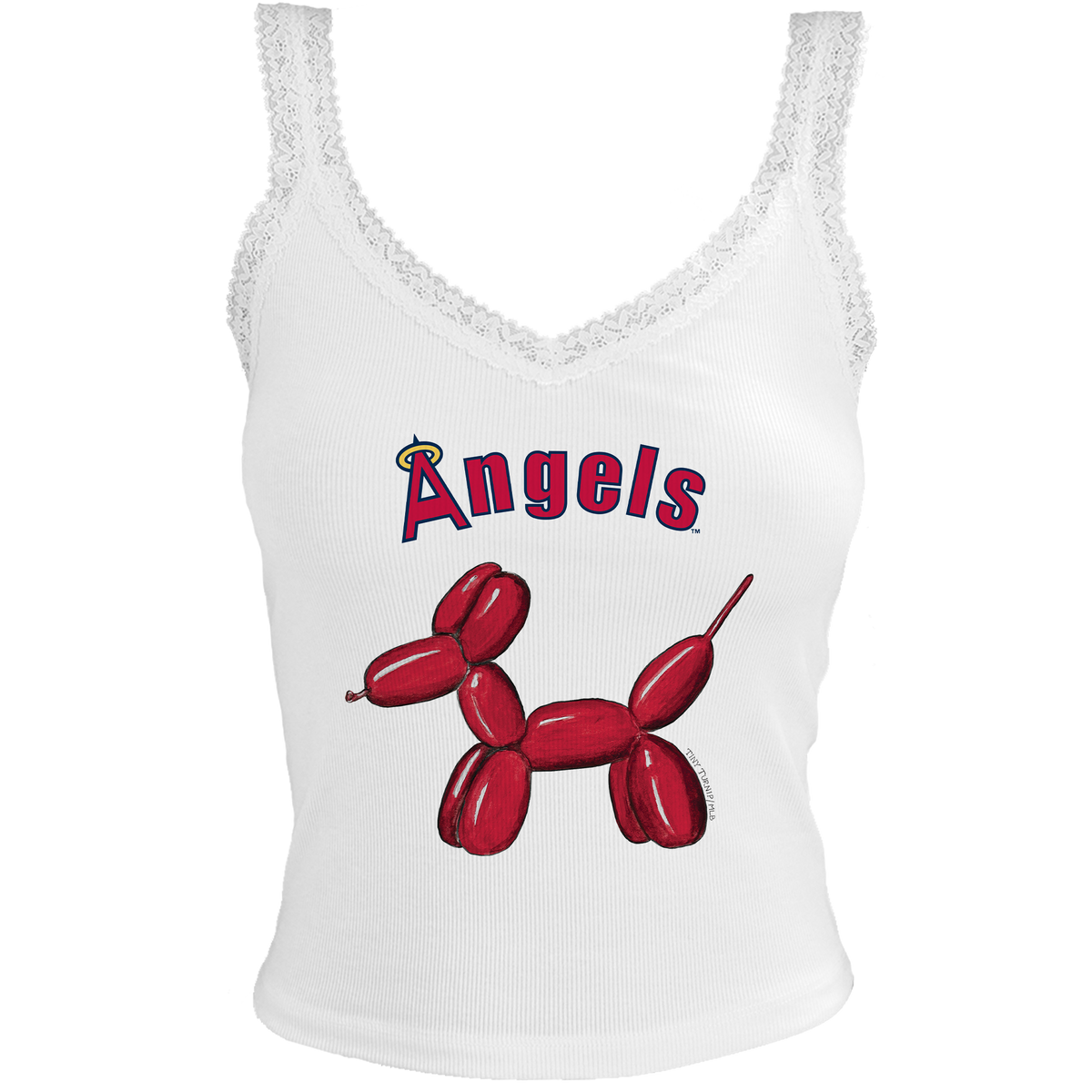 Los Angeles Angels Balloon Dog Lace Tank