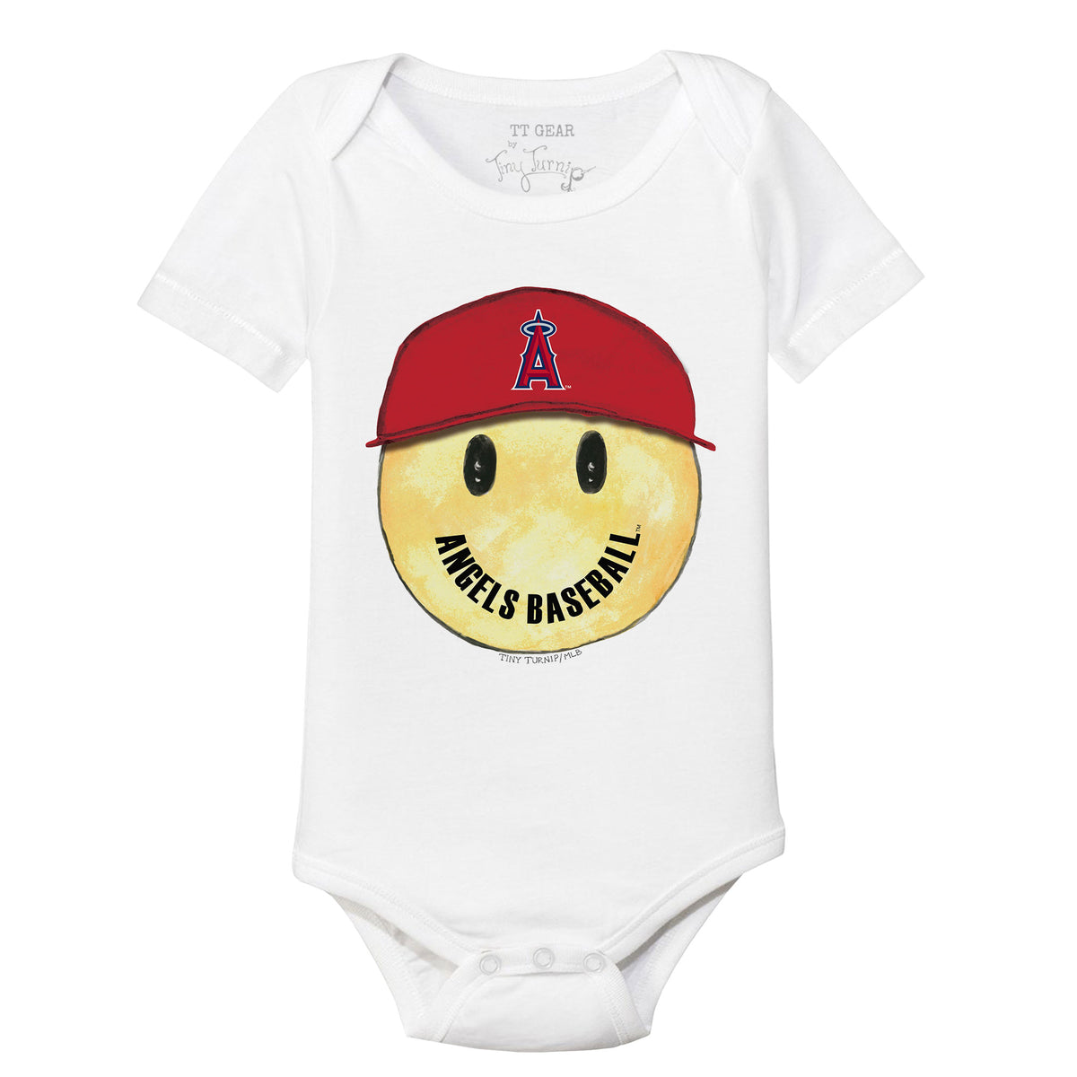 Los Angeles Angels Smiley Short Sleeve Snapper