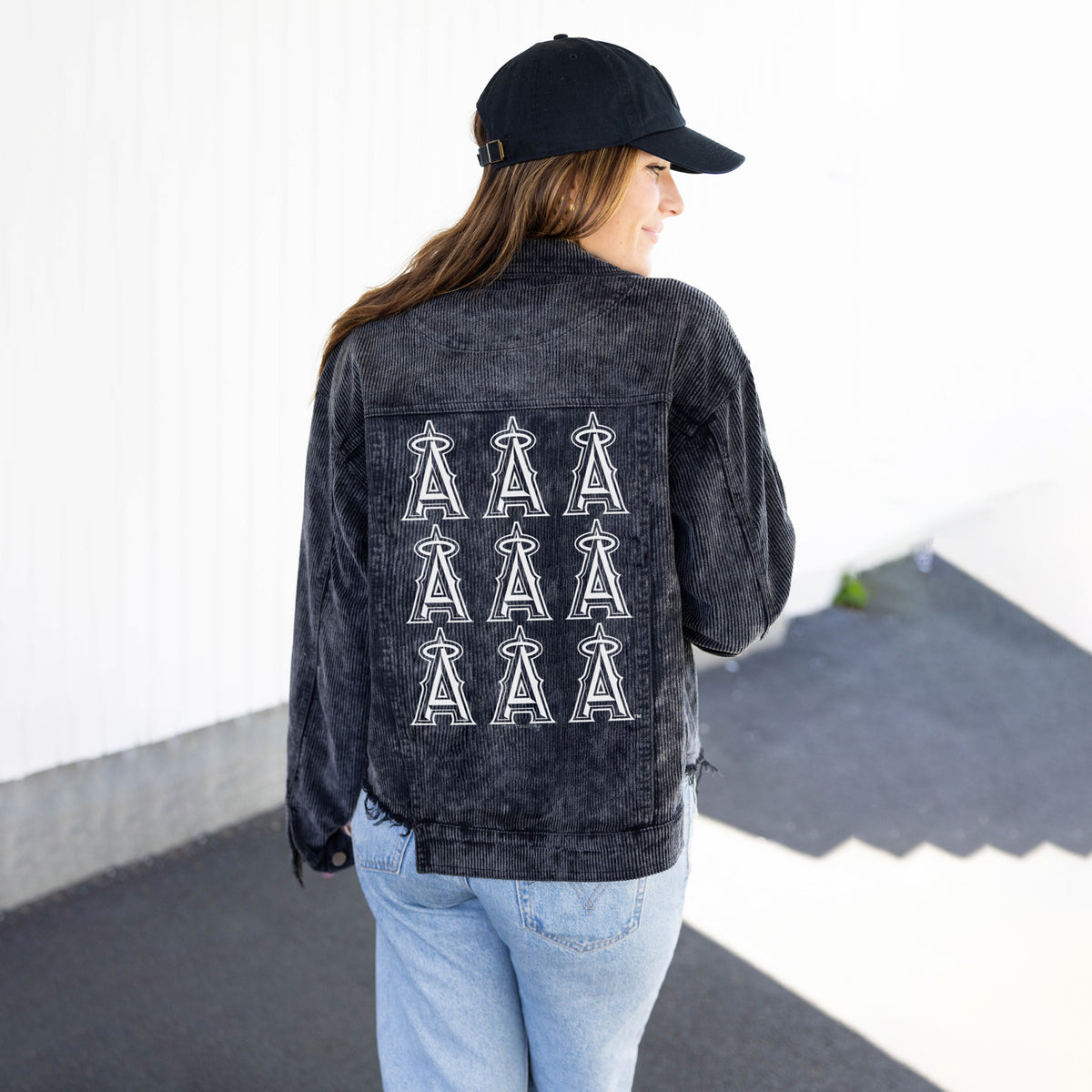 Los Angeles Angels Black Cord Logo Grid