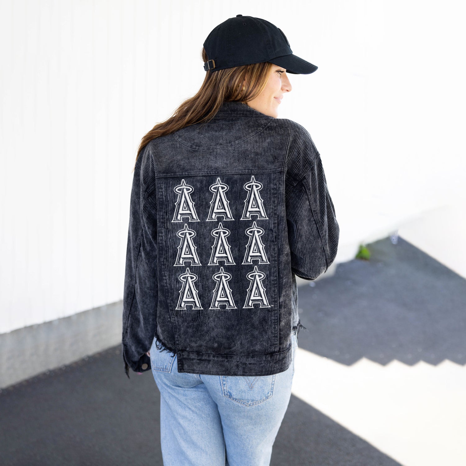 Los Angeles Angels Black Cord Logo Grid