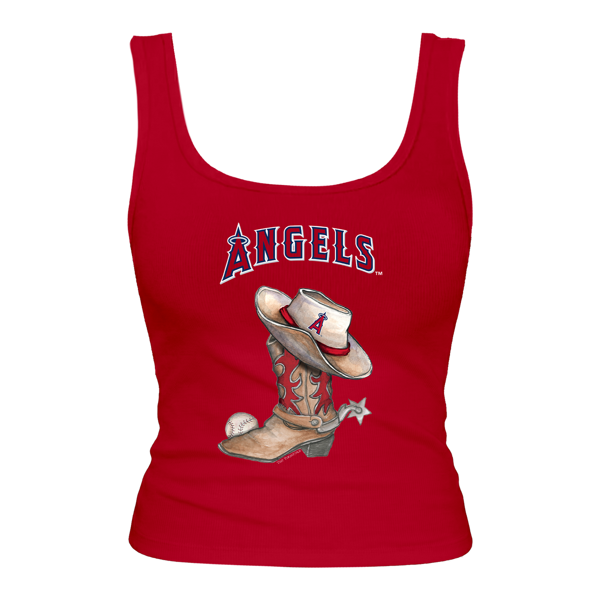 Los Angeles Angels Cowboy Boot Emmy Tank
