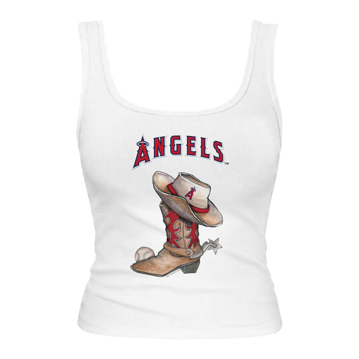 Los Angeles Angels Cowboy Boot Emmy Tank