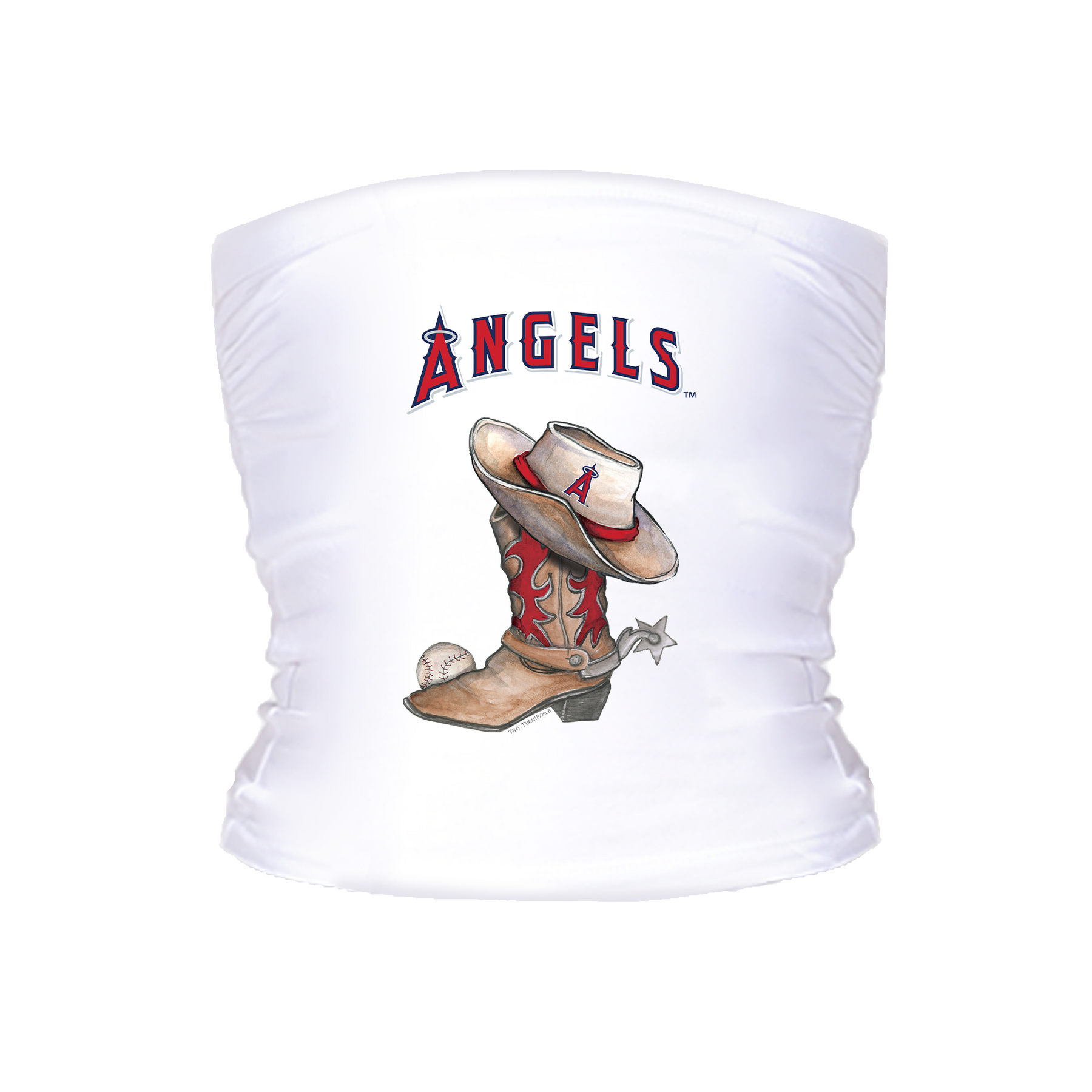 Los Angeles Angels Cowboy Boot Tube Top