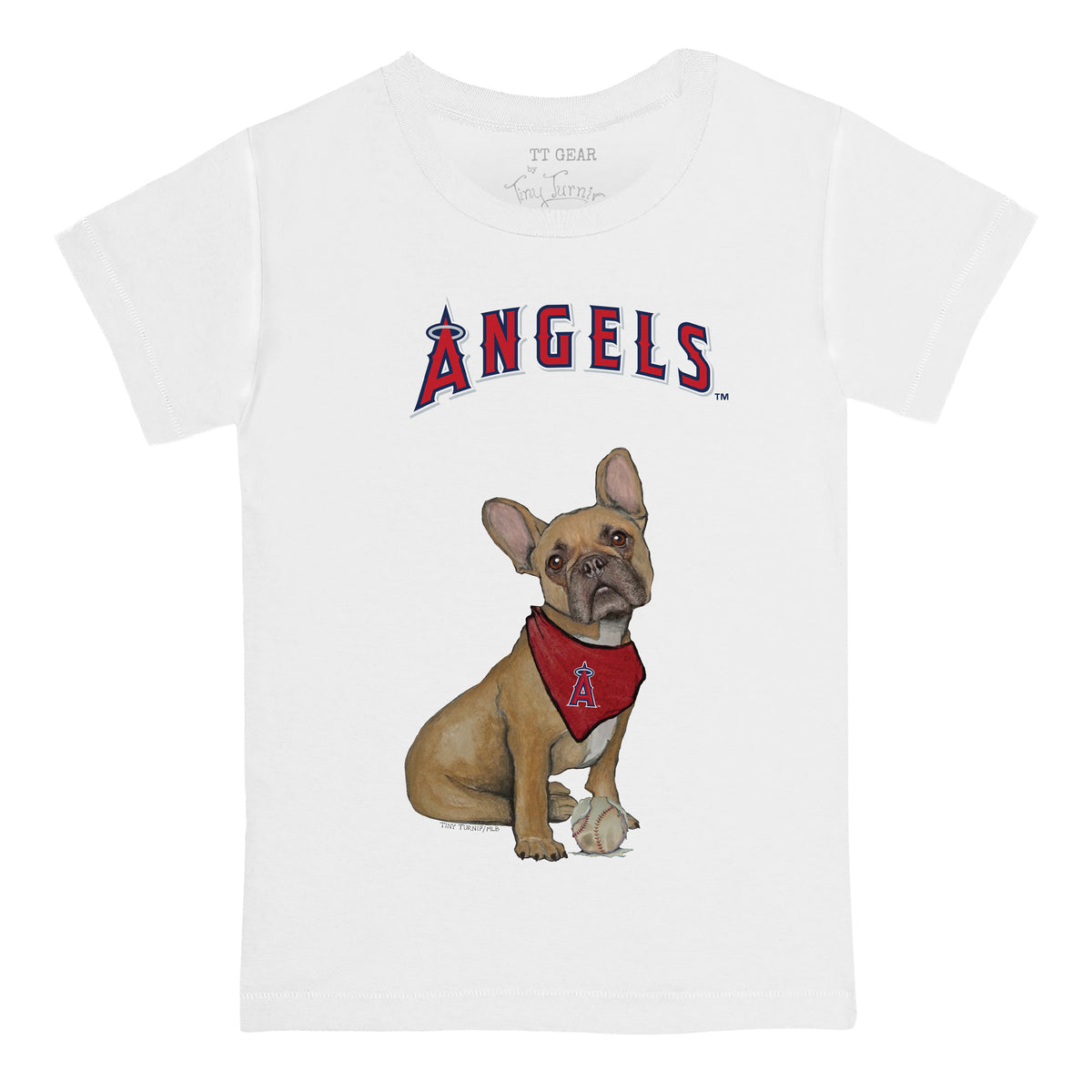 Los Angeles Angels French Bulldog Tee Shirt