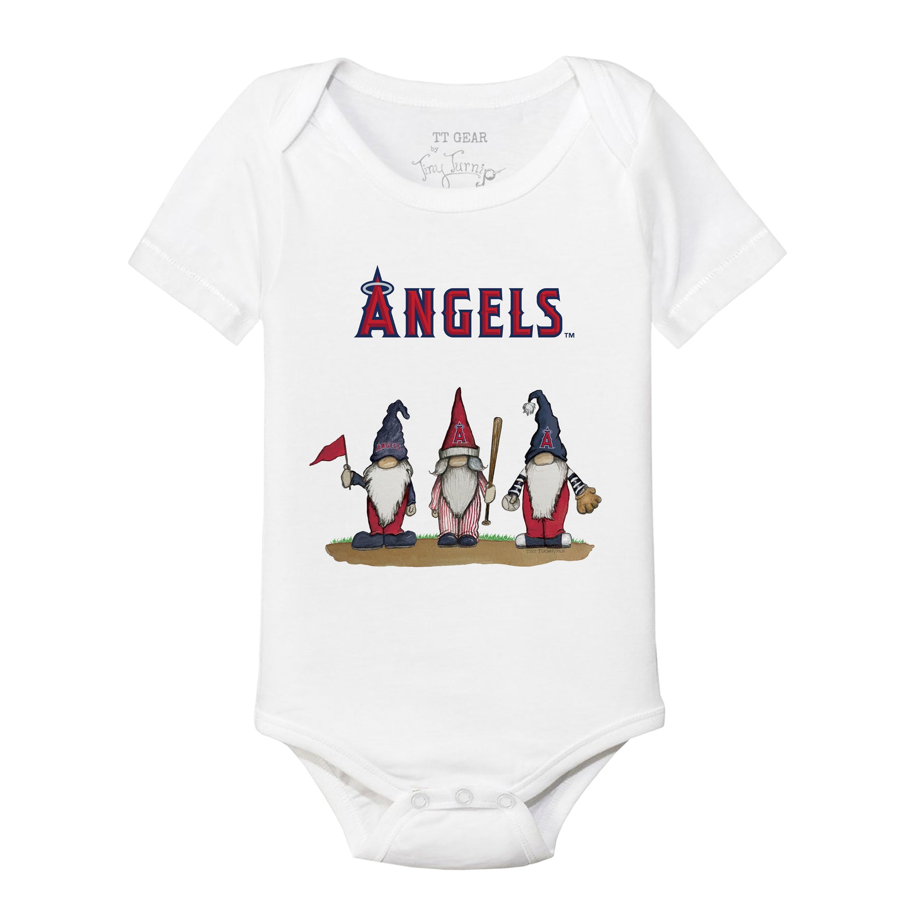 Los Angeles Angels Gnomes Short Sleeve Snapper