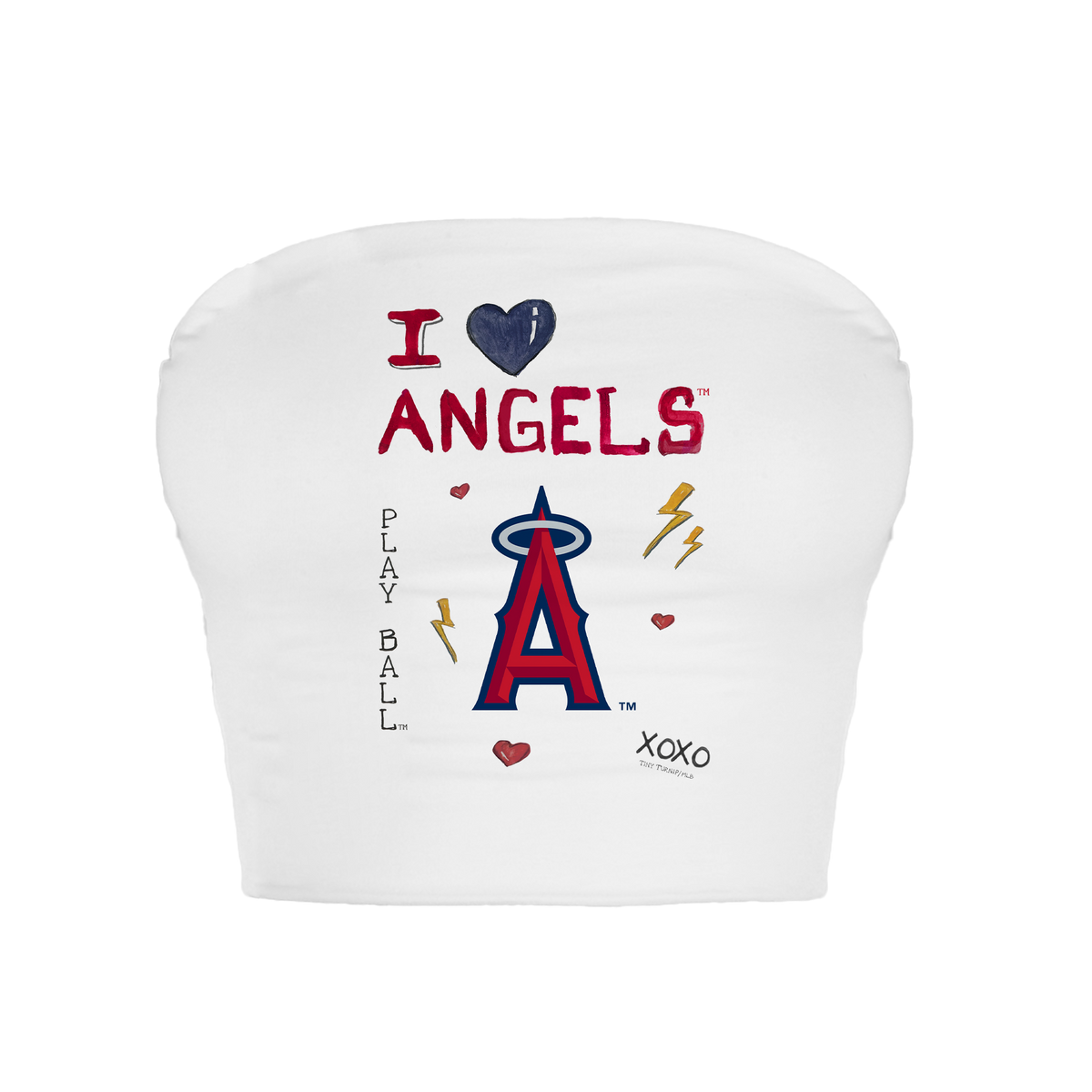 Los Angeles Angels I Heart Angels Crop Tube Top