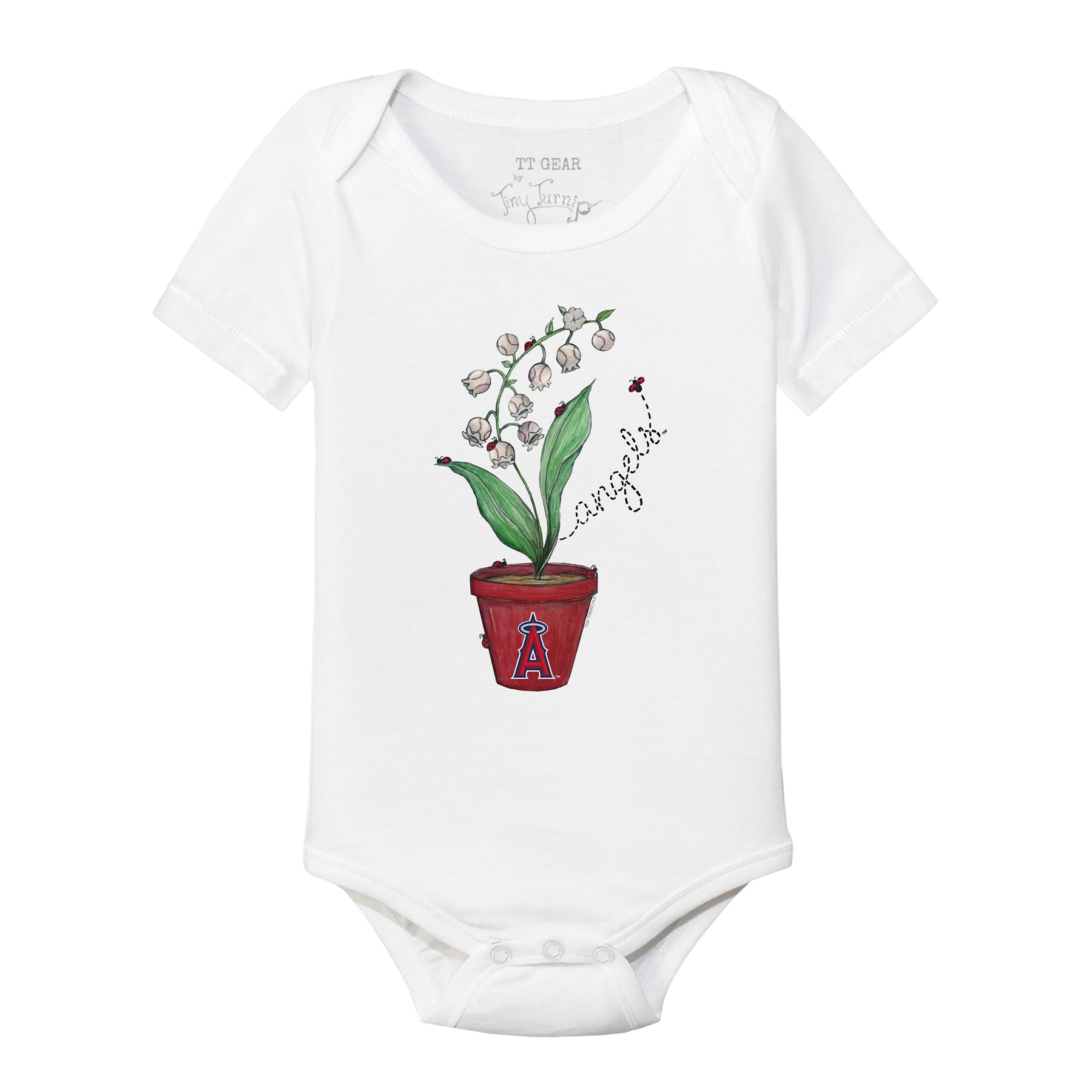 Los Angeles Angels Ladybug Short Sleeve Snapper