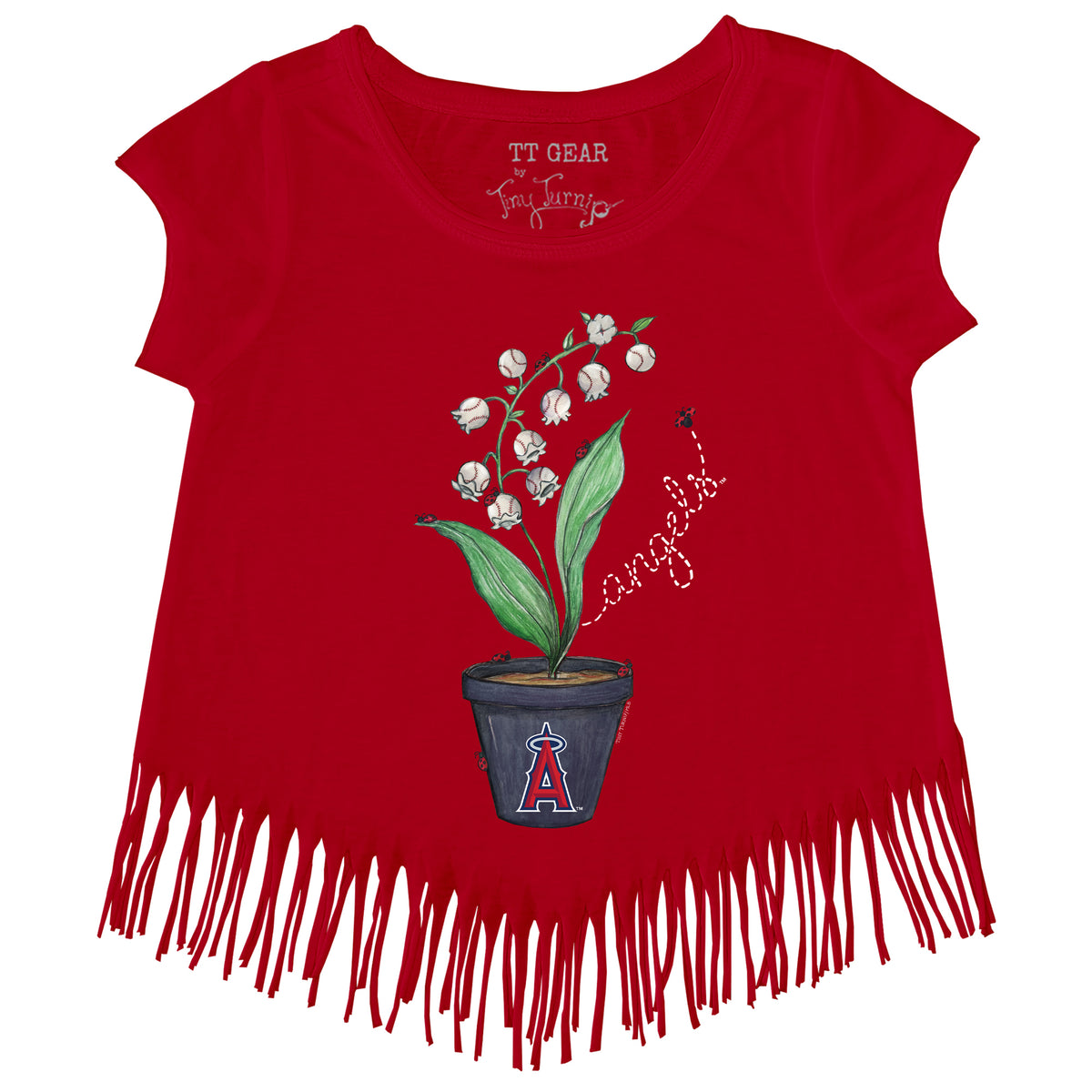 Los Angeles Angels Ladybug Fringe Tee