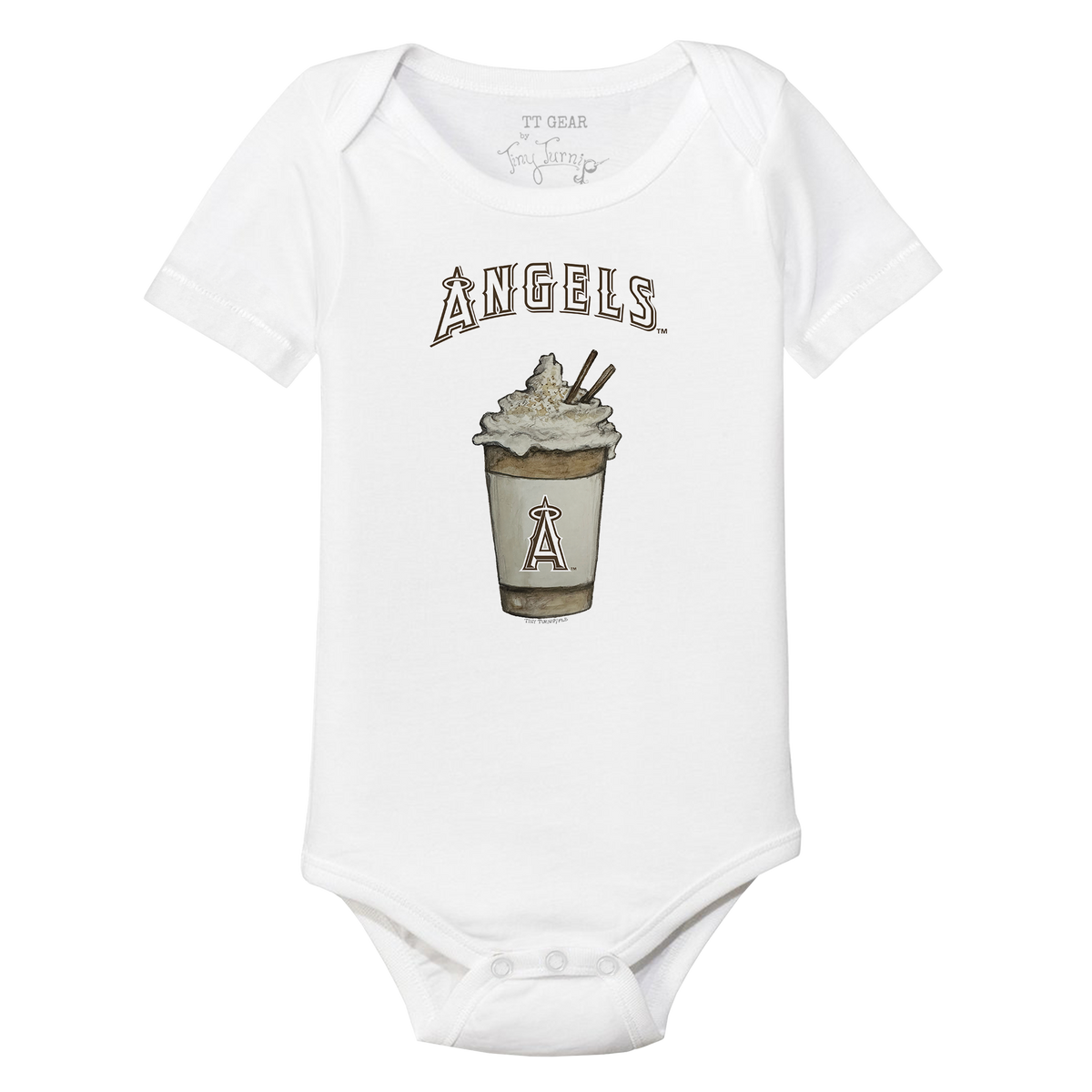 Los Angeles Angels Latte Short Sleeve Snapper