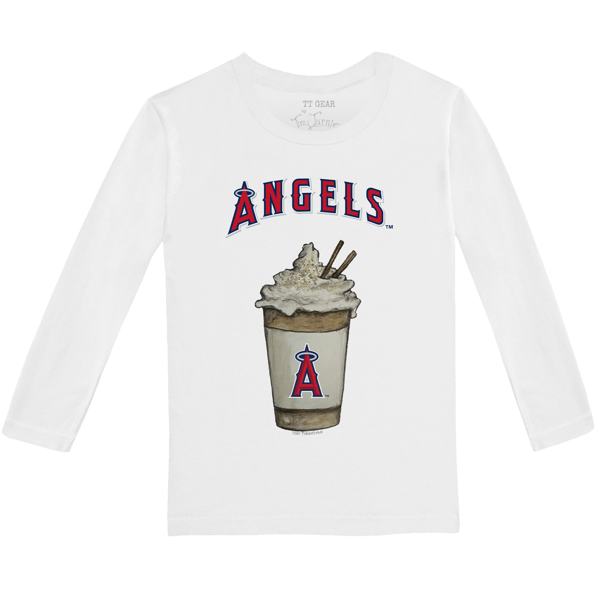 Los Angeles Angels Latte Long-Sleeve Tee Shirt