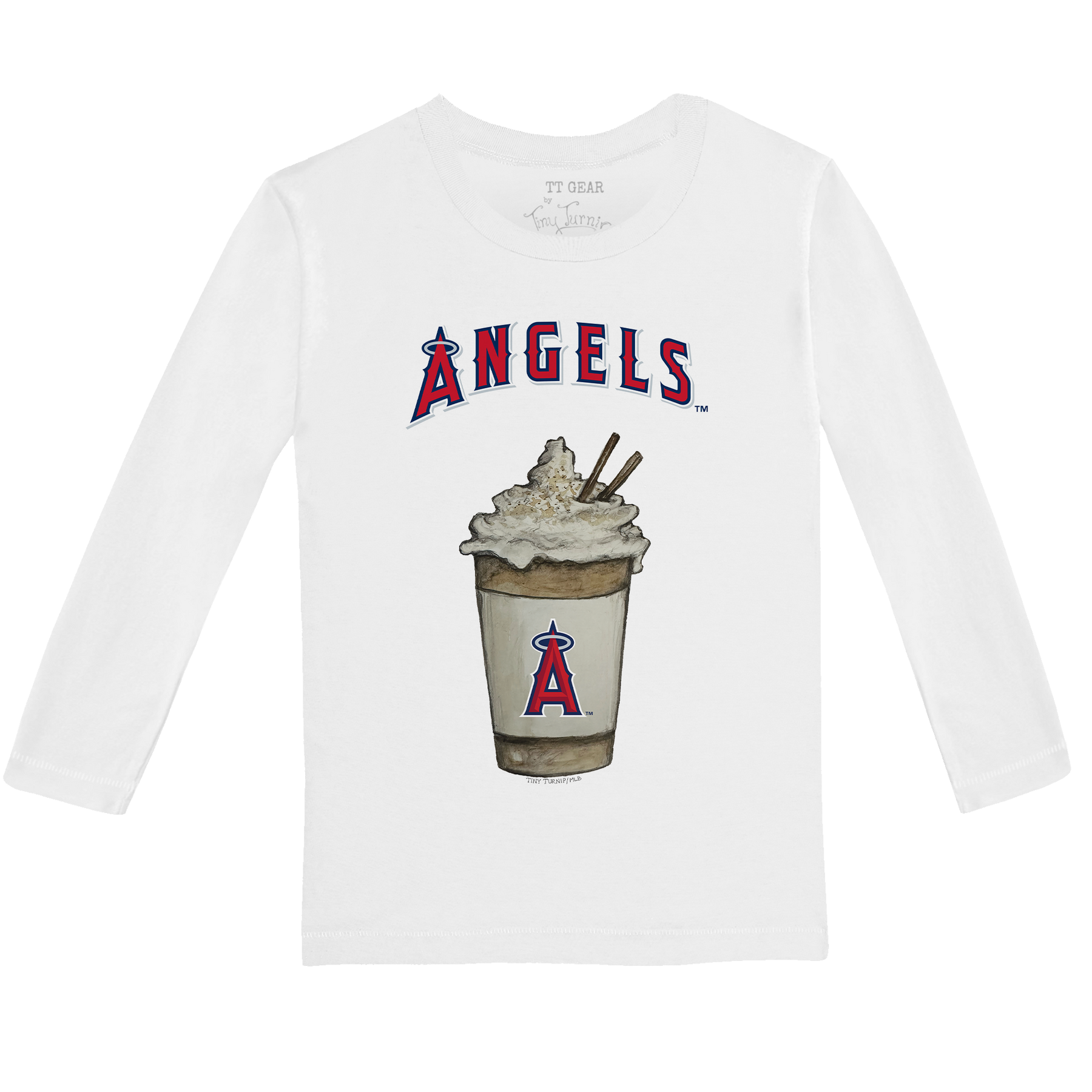 Los Angeles Angels Latte Long-Sleeve Tee Shirt