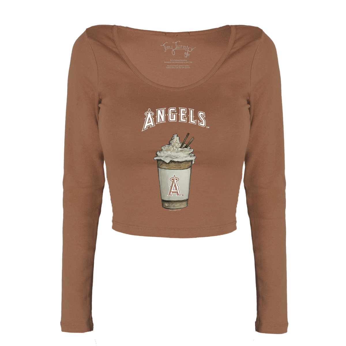 Los Angeles Angels Latte Women's Lucy Long Sleeve
