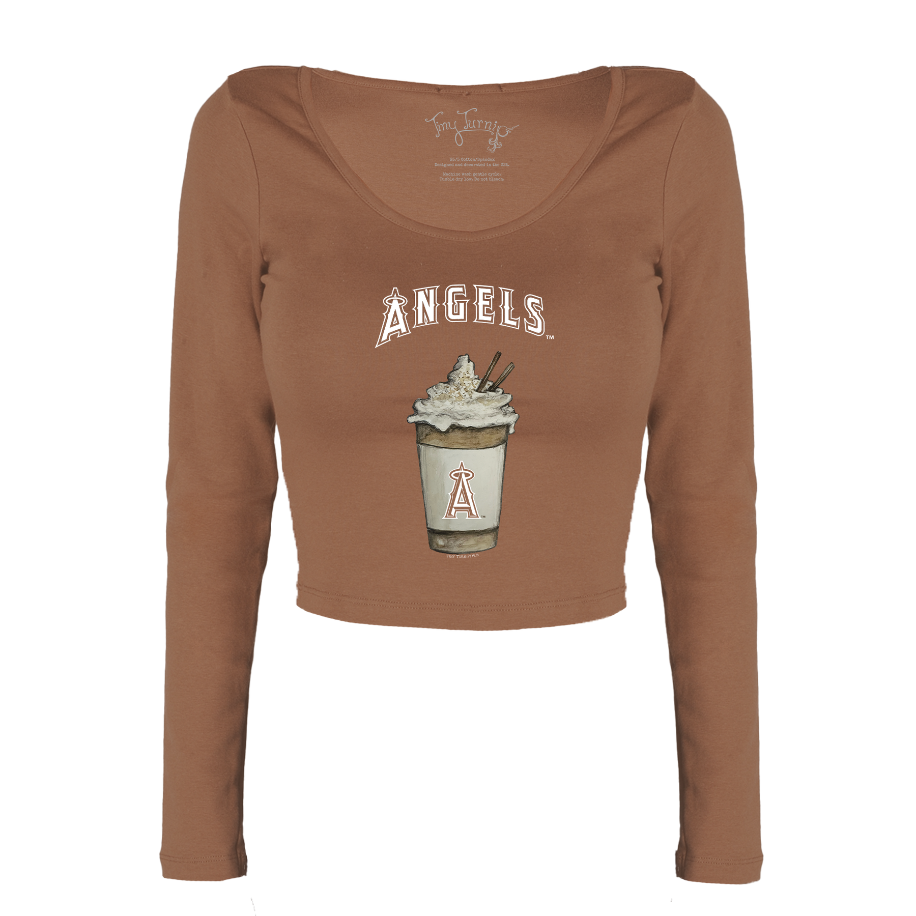 Los Angeles Angels Latte Women's Lucy Long Sleeve
