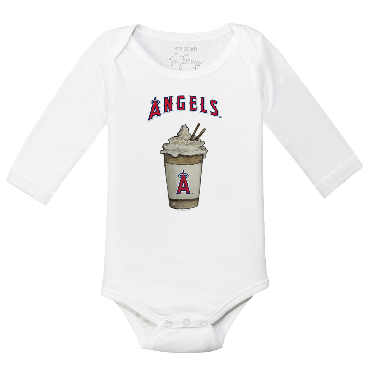 Los Angeles Angels Latte Long Sleeve Snapper