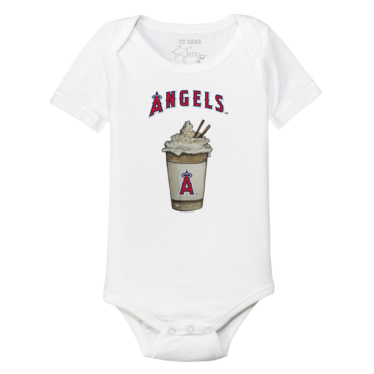 Los Angeles Angels Latte Short Sleeve Snapper