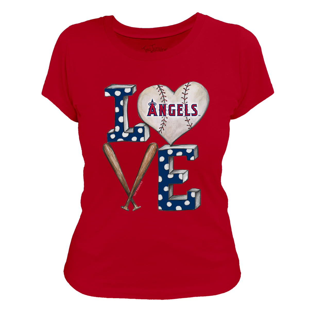 Los Angeles Angels Baseball LOVE Tee Shirt