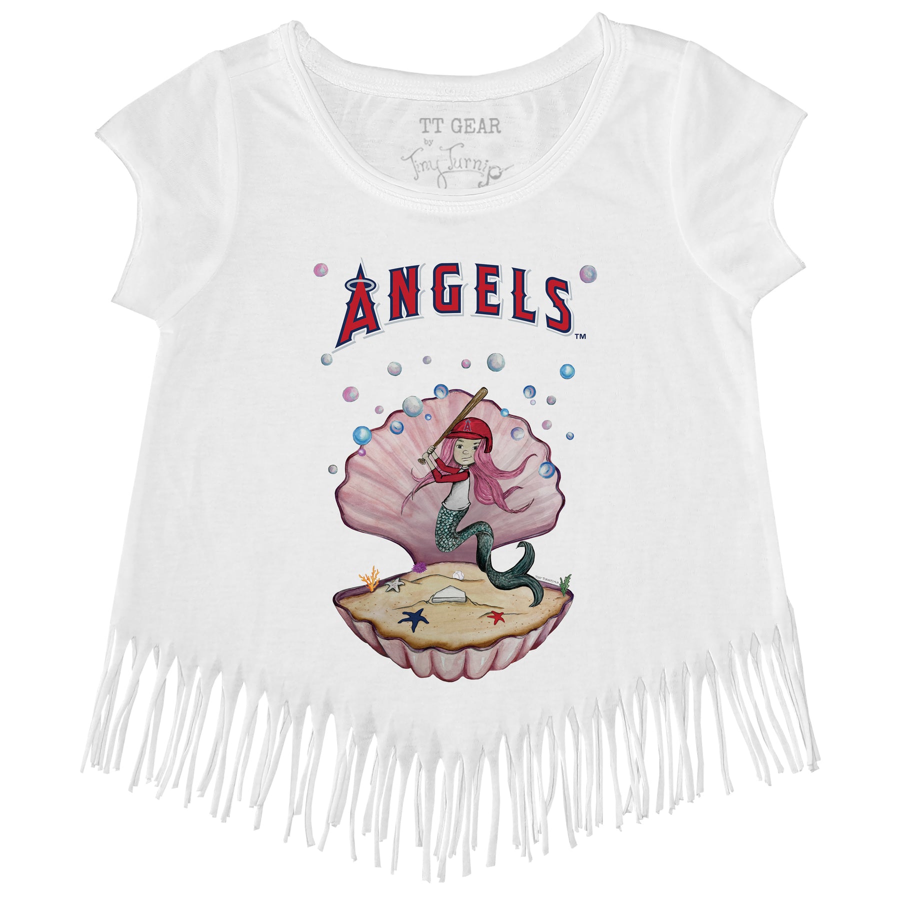 Los Angeles Angels Mermaid Fringe Tee