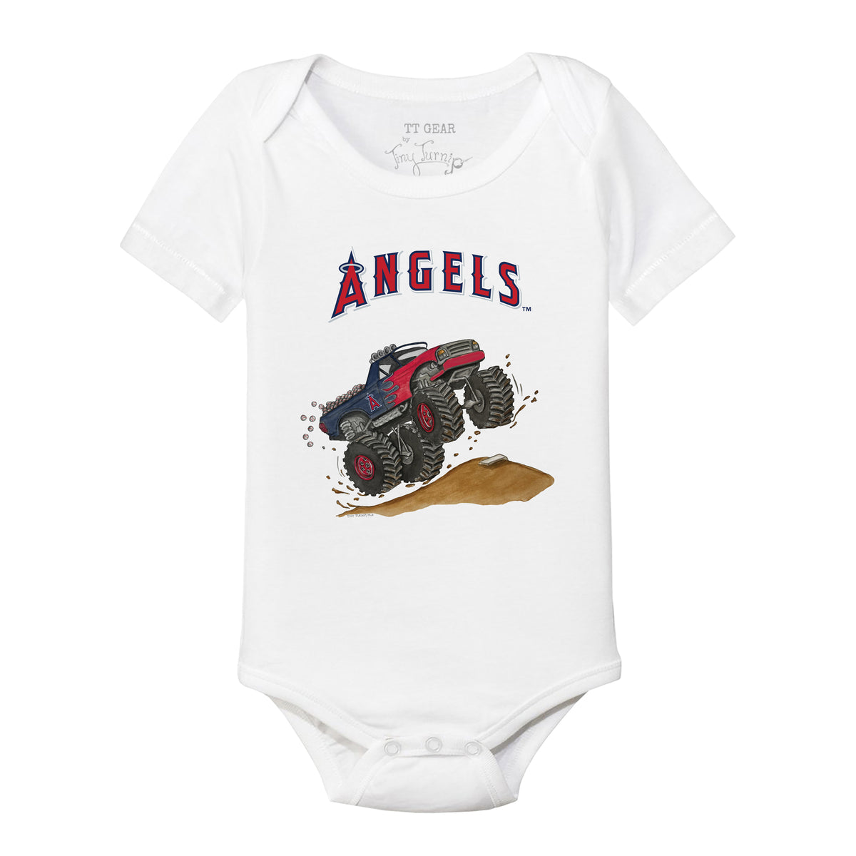 Los Angeles Angels Monster Truck Short Sleeve Snapper