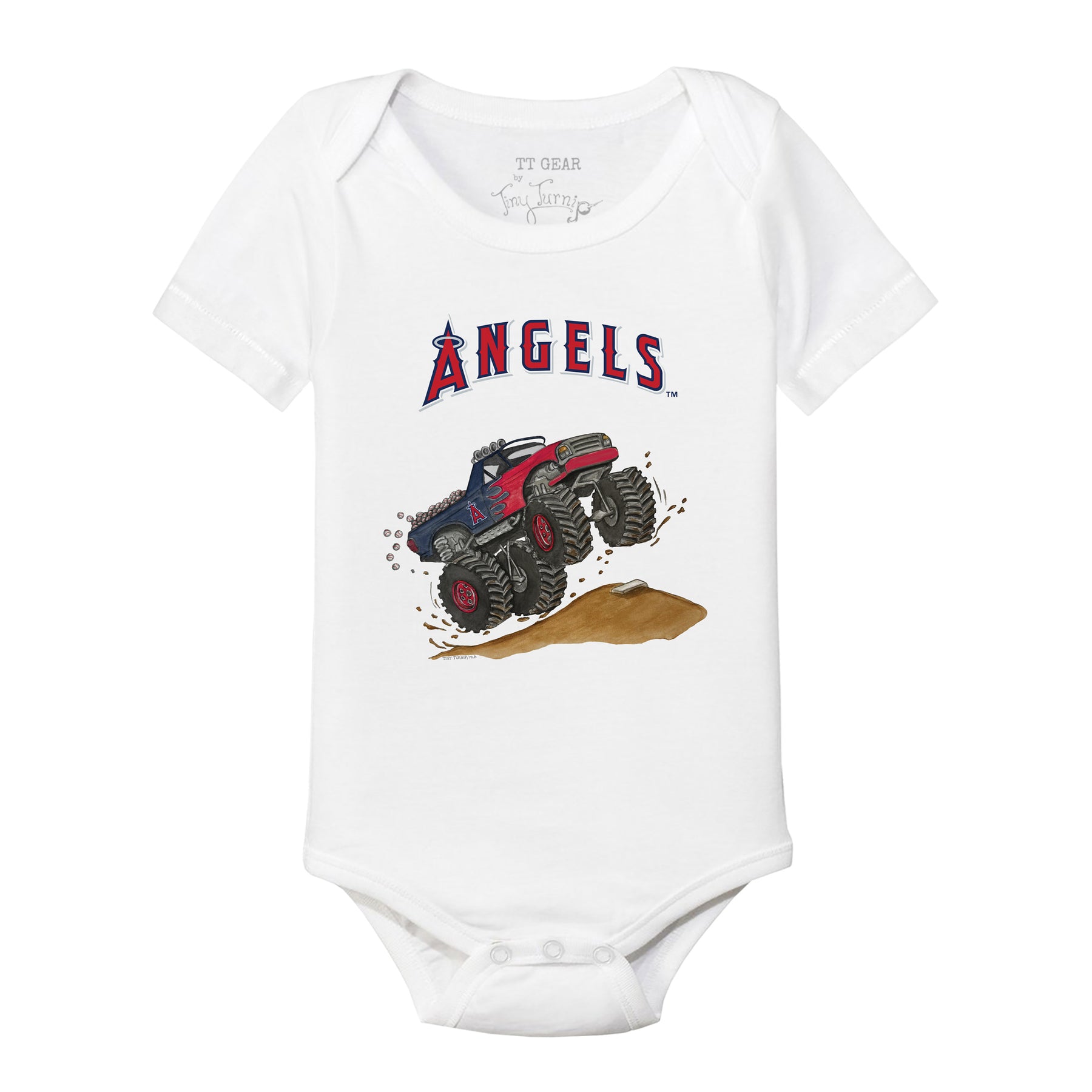 Los Angeles Angels Monster Truck Short Sleeve Snapper
