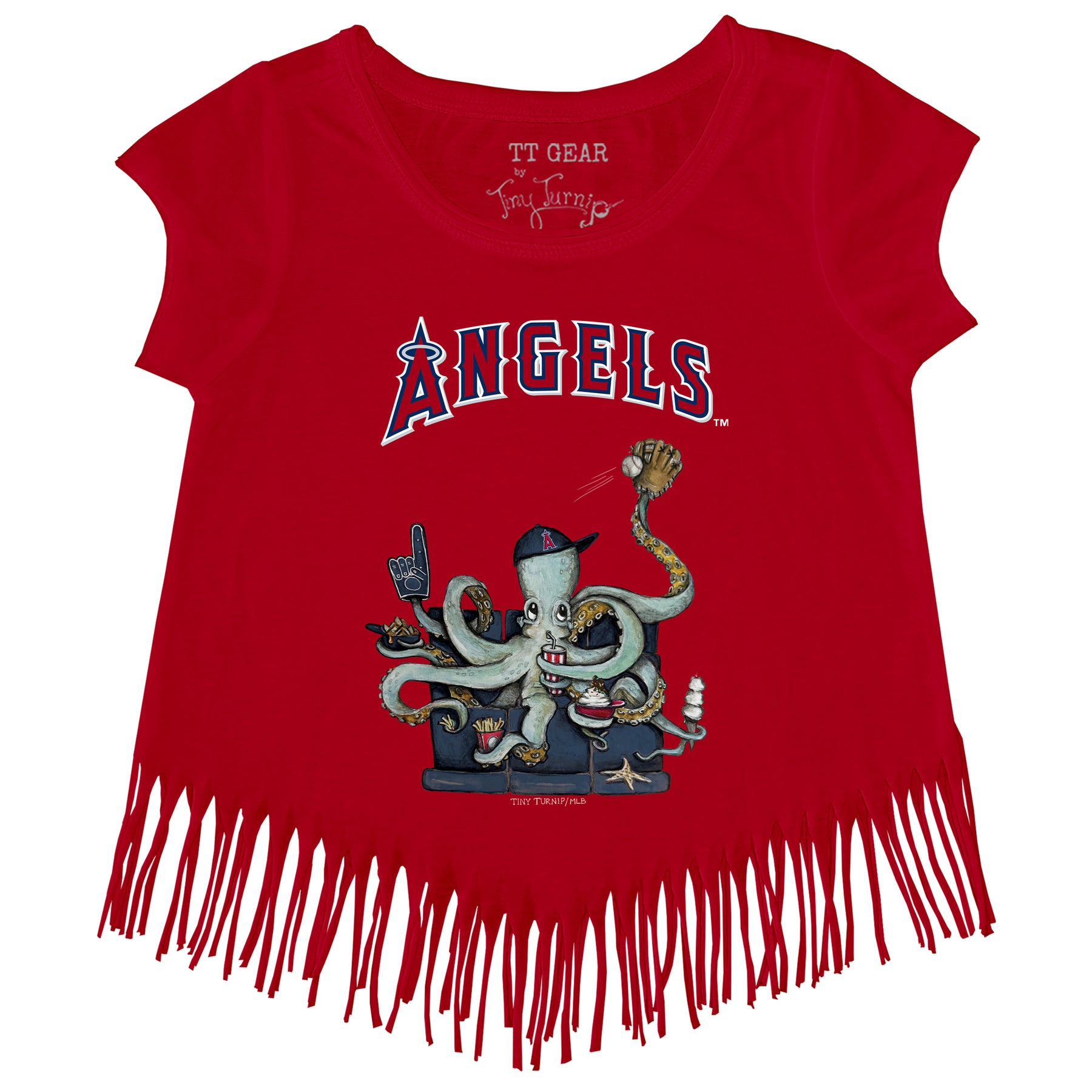 Los Angeles Angels Octopus Fringe Tee