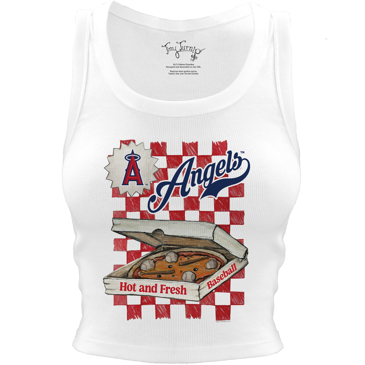 Los Angeles Angels Pizza Crop Tank