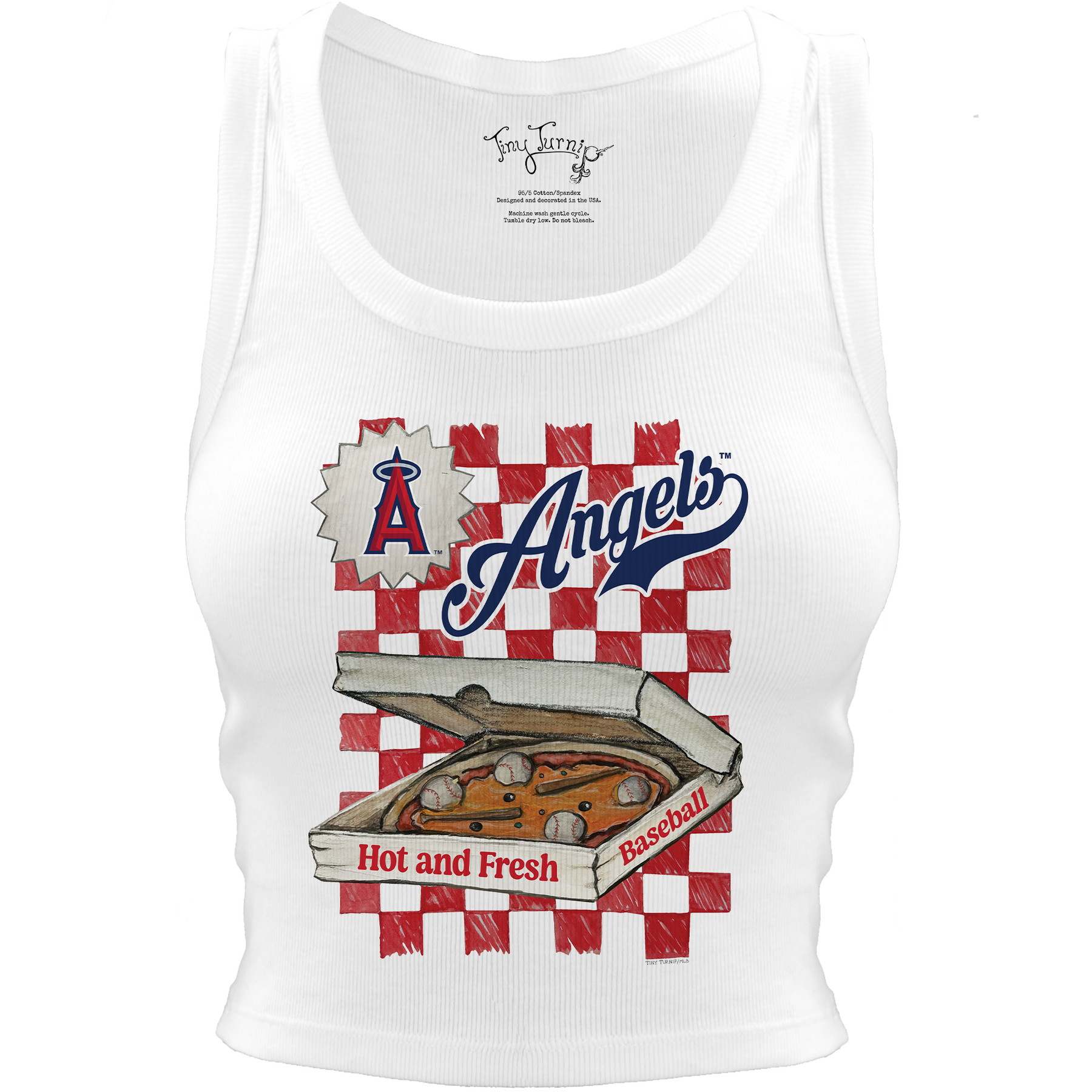 Los Angeles Angels Pizza Crop Tank