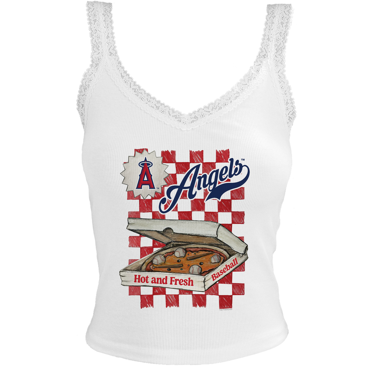 Los Angeles Angels Pizza Lace Tank