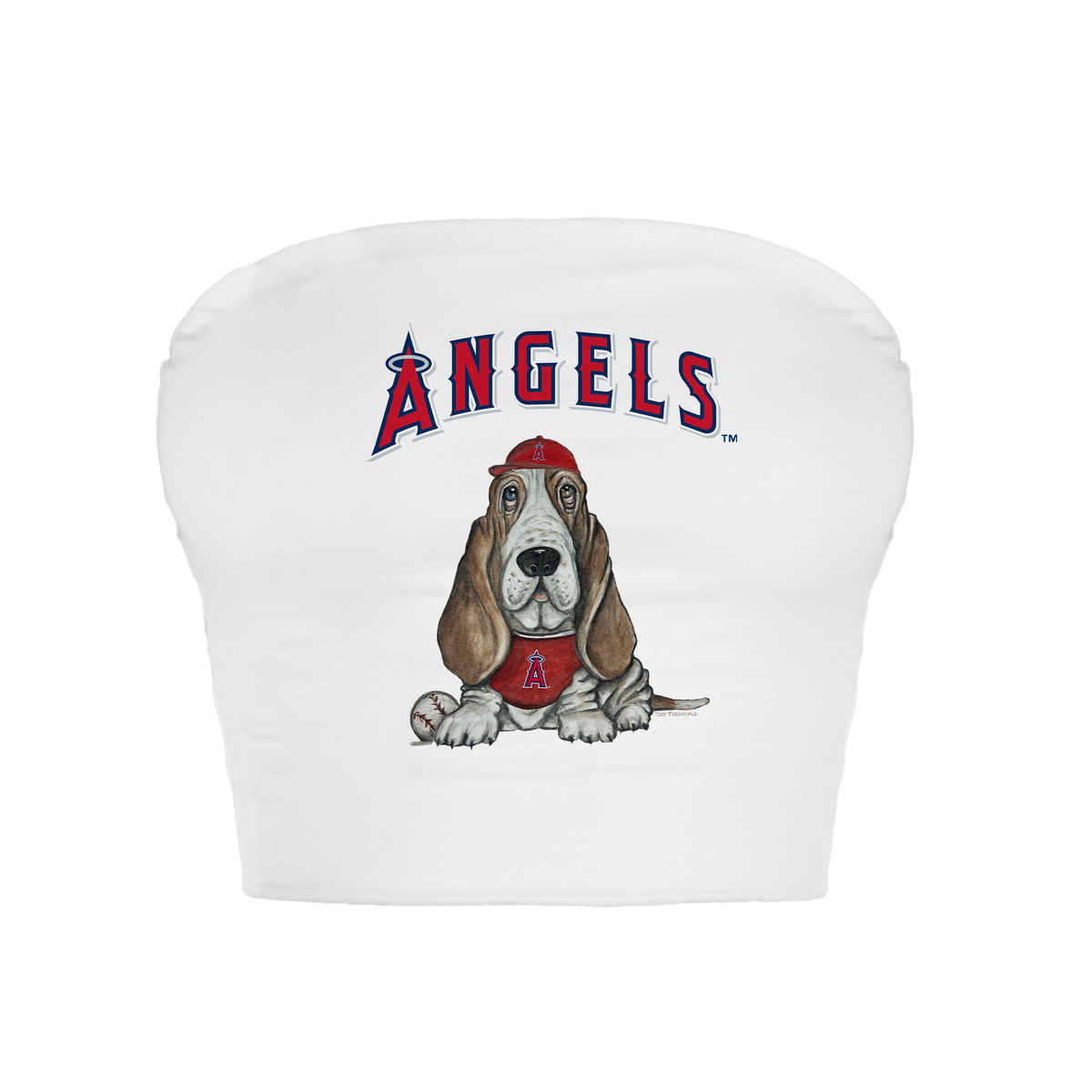 Los Angeles Angels Puddy Crop Tube Top