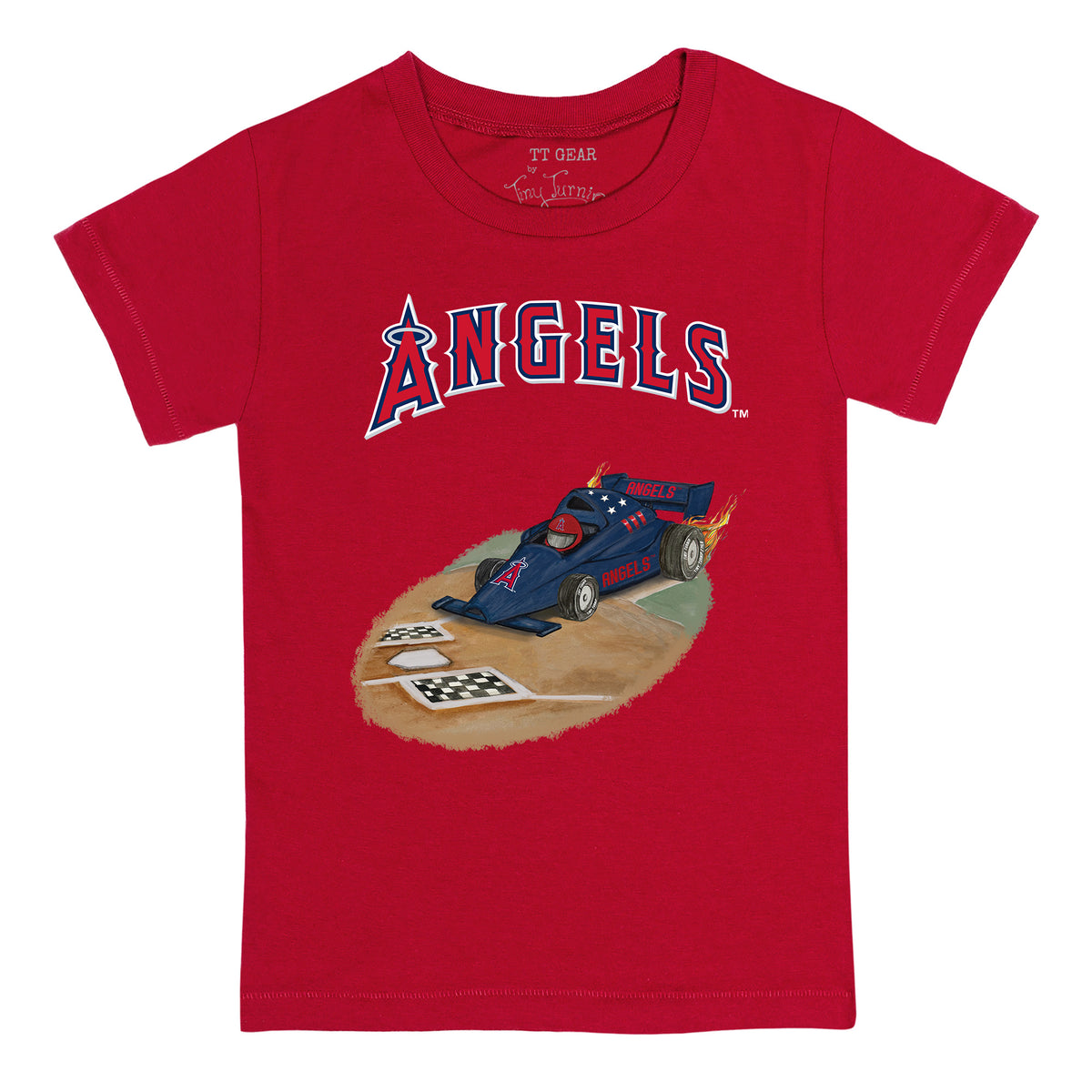 Los Angeles Angels Race Car Tee Shirt
