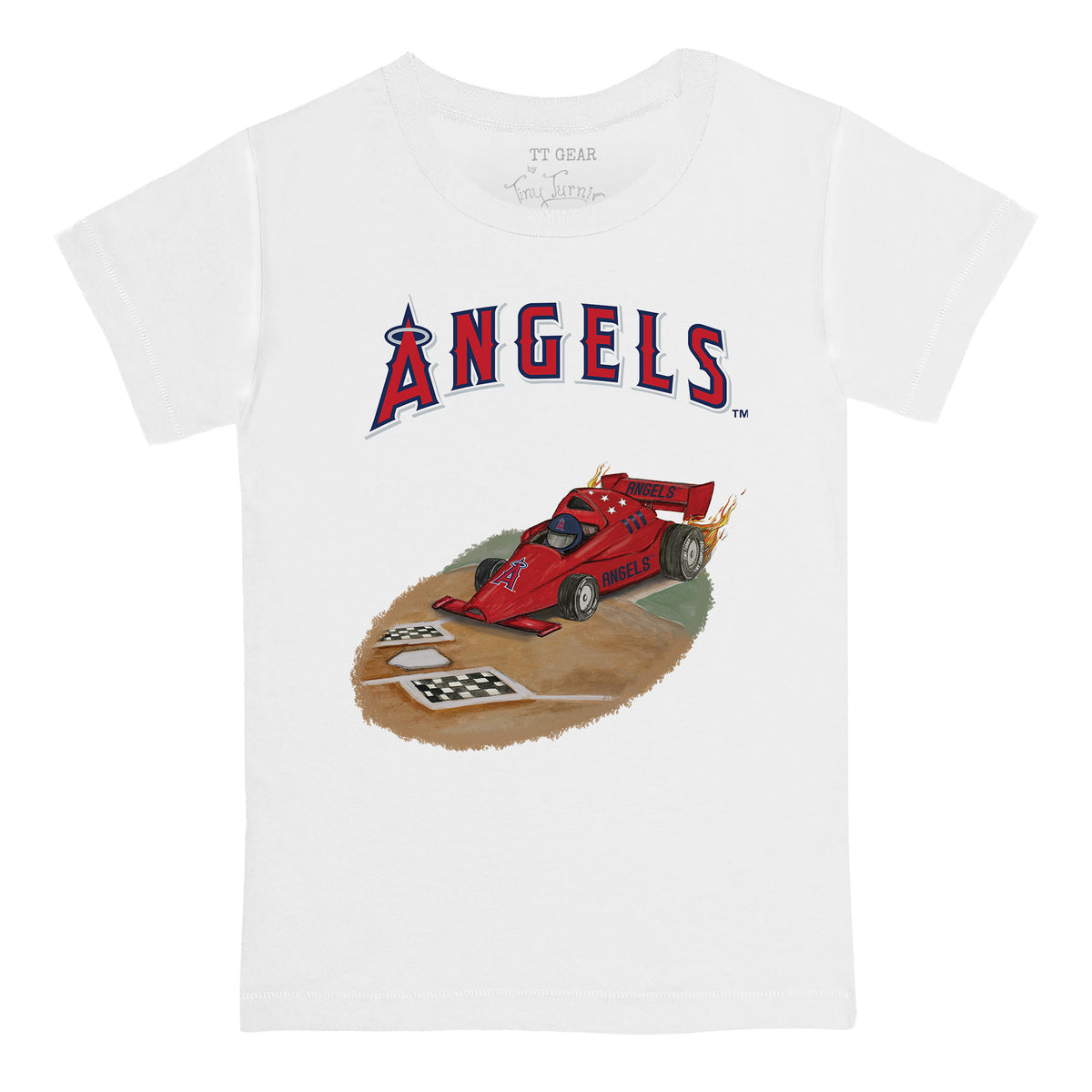 Los Angeles Angels Race Car Tee Shirt