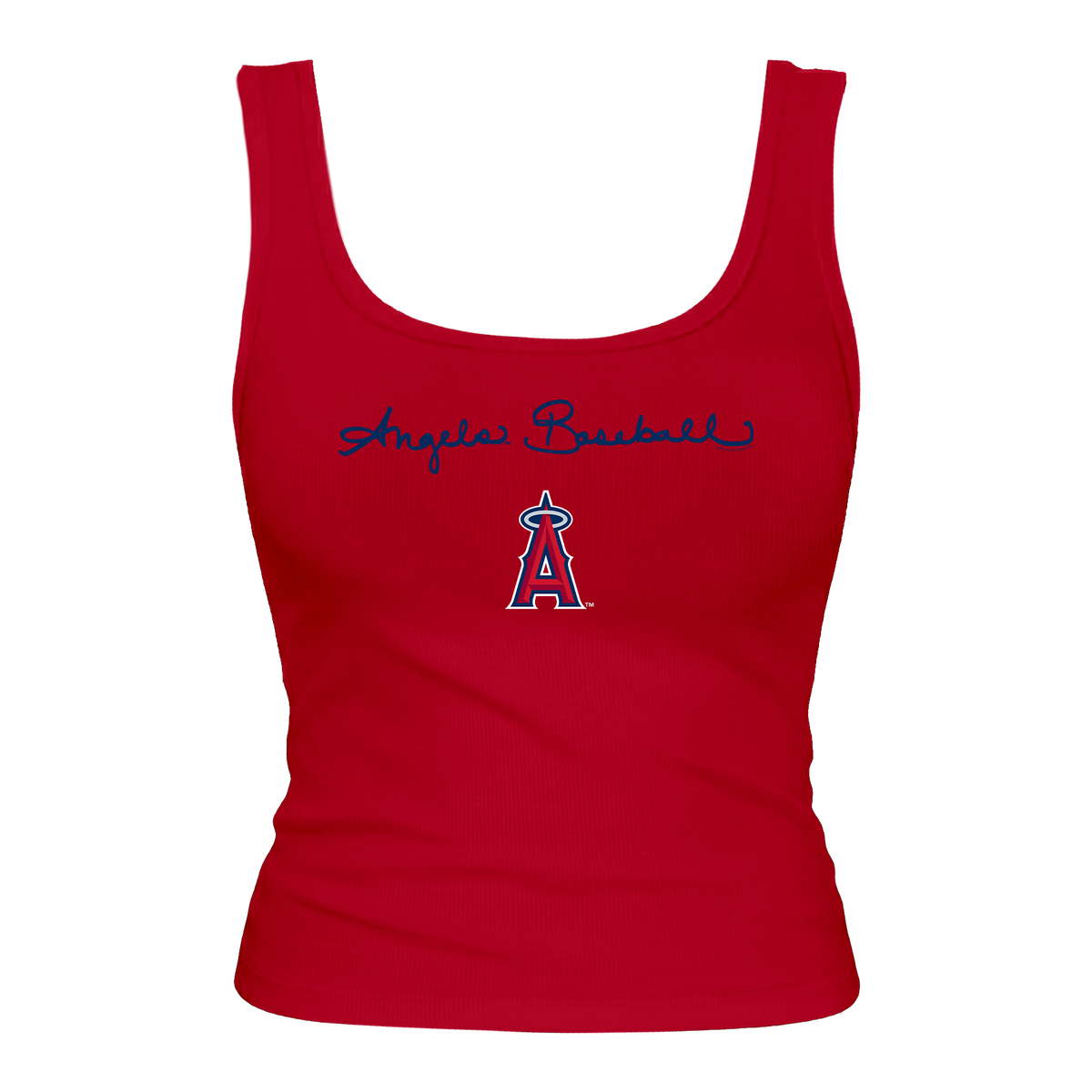 Los Angeles Angels Logo Script Emmy Tank
